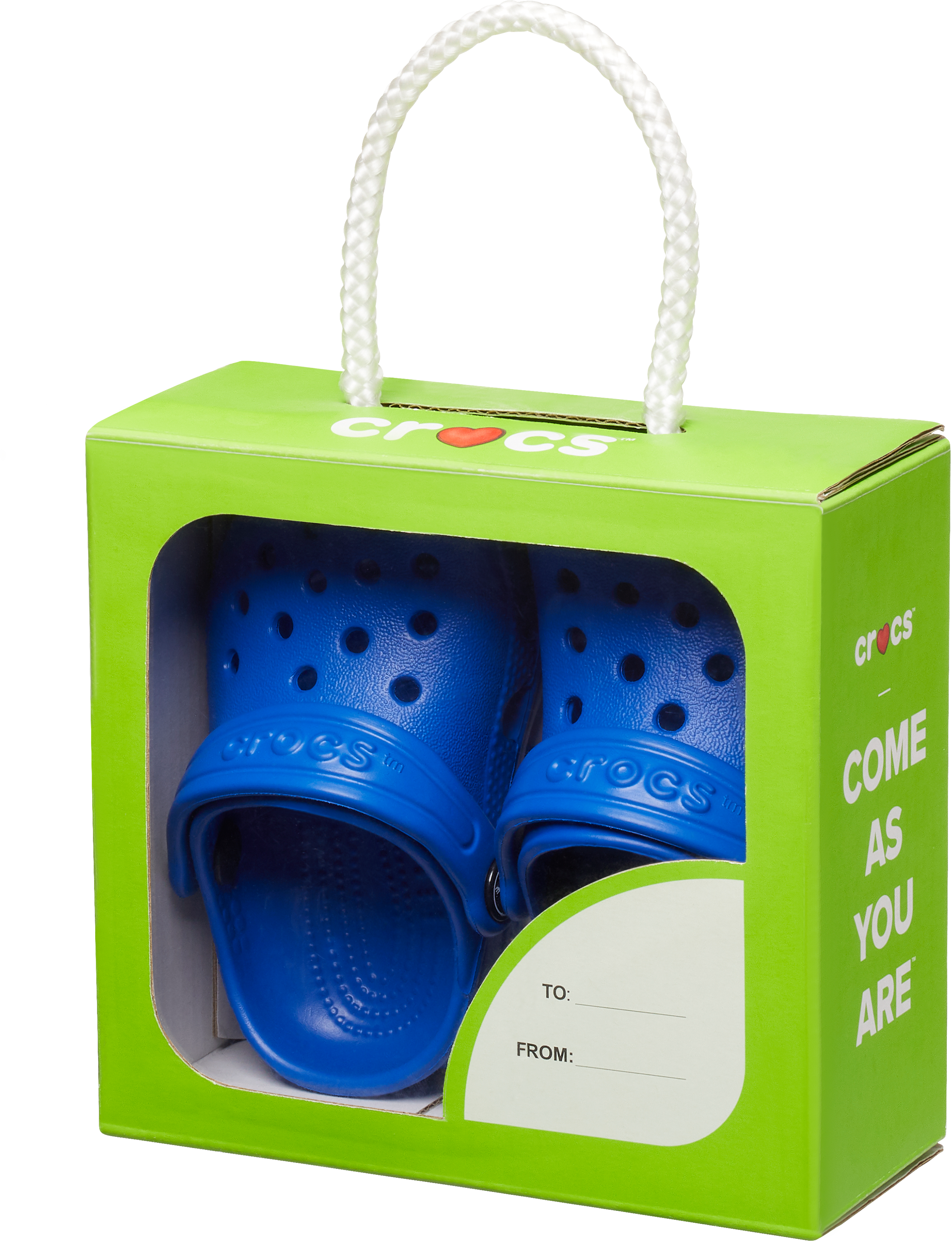 Crocs Classic Box Set Infant "Bolt Blue" Crib Clog