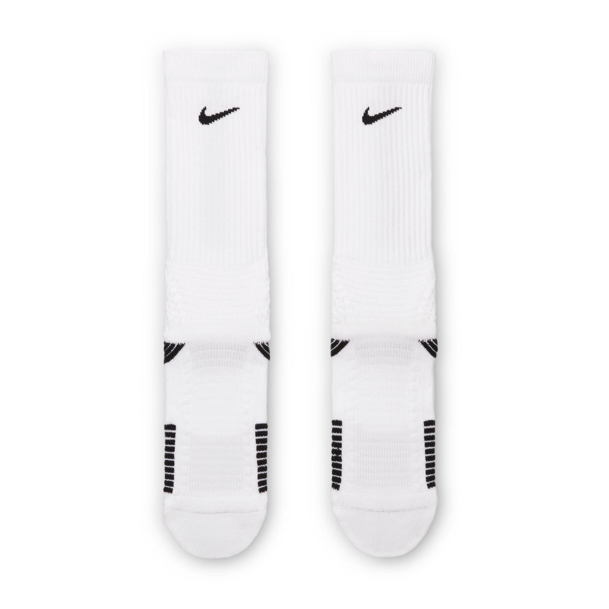 Nike Elite 2.0 White/Black Basketball Crew Socks