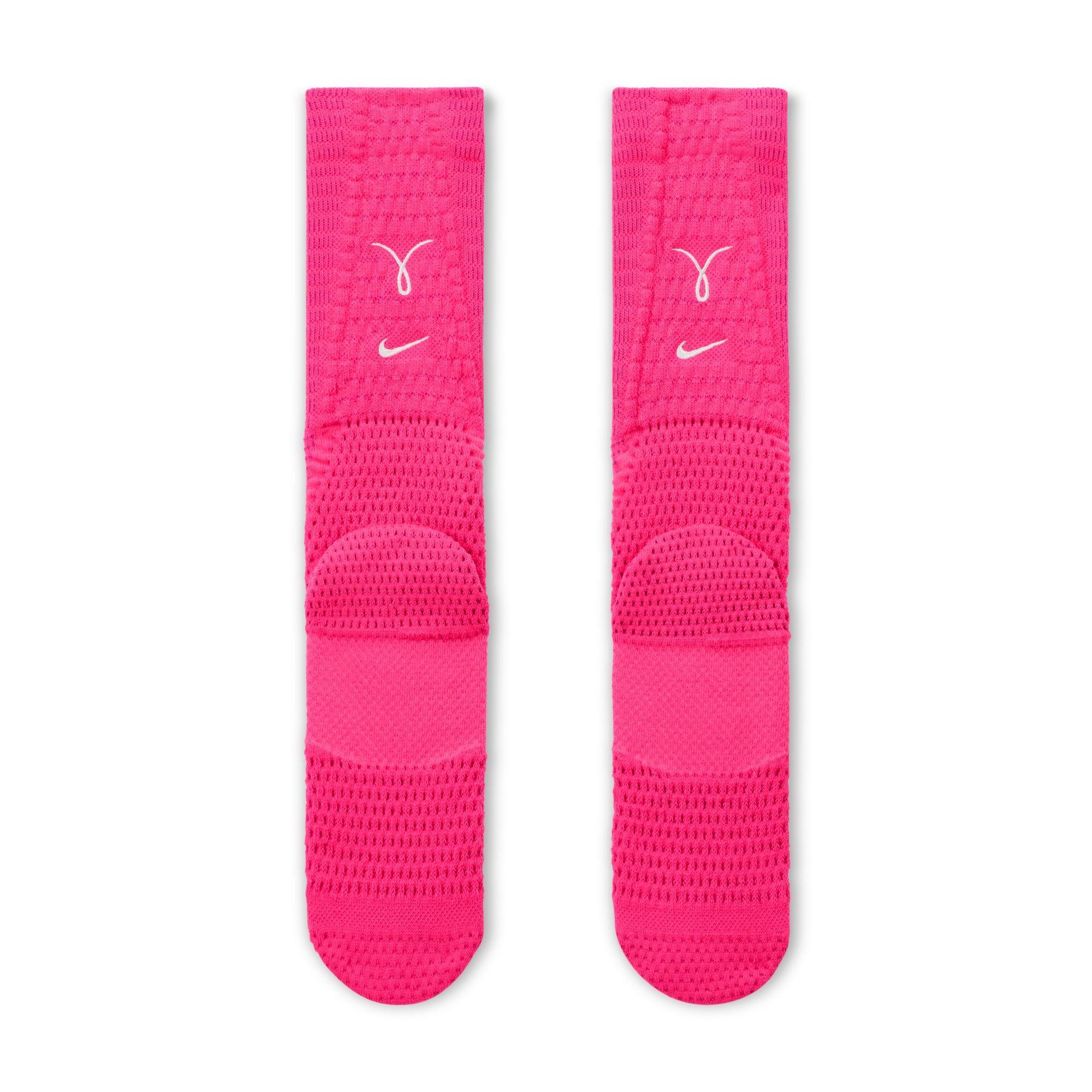 Nike Elite 2.0 Pink Basketball Crew Socks