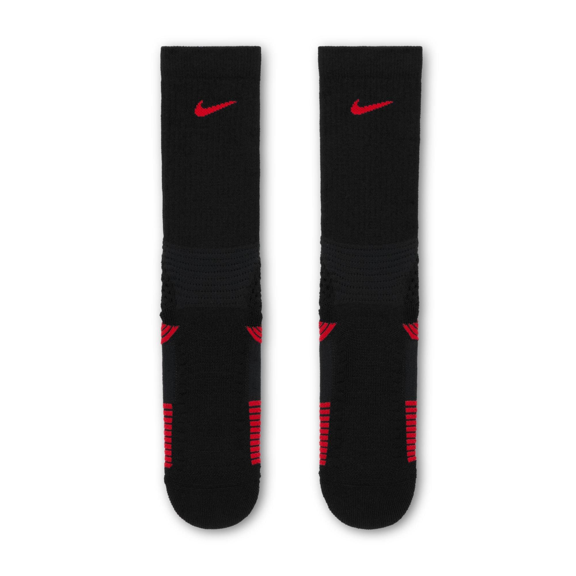 Nike Elite 2.0 Black/Red Basketball Crew Socks