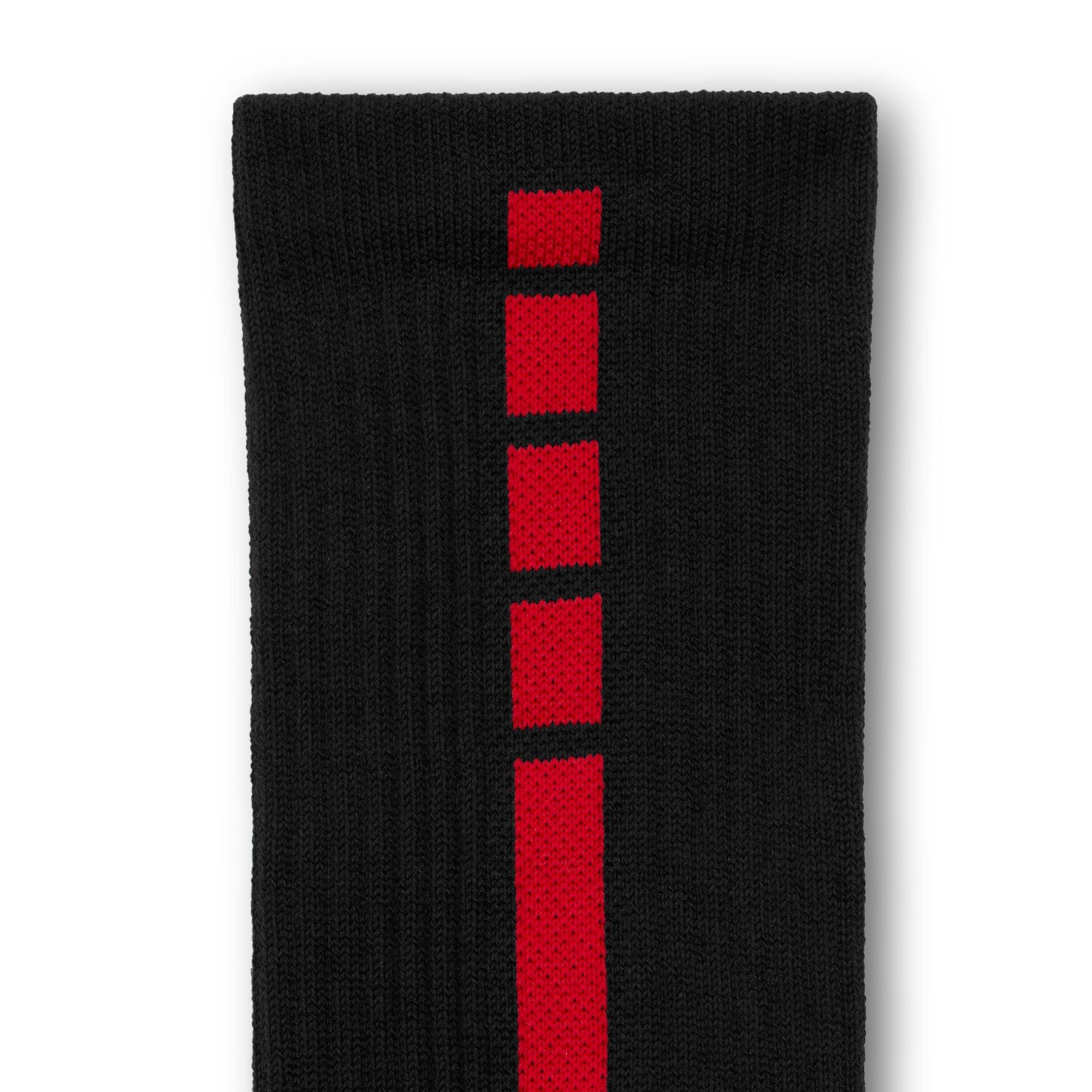 Nike Elite 2.0 Black/Red Basketball Crew Socks