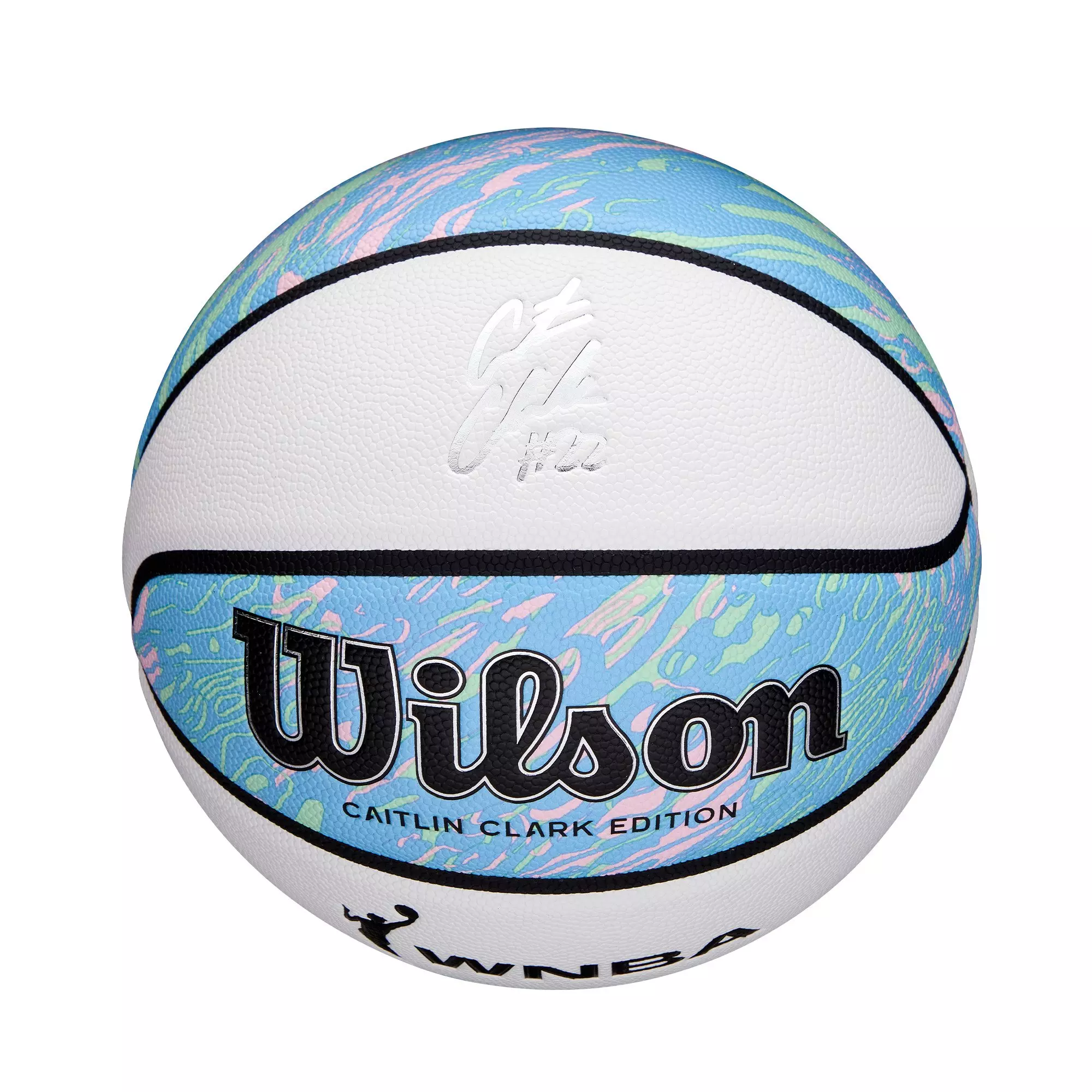 Wilson WNBA Caitlin Clark Oasis Basketball - WHITE/MULTI