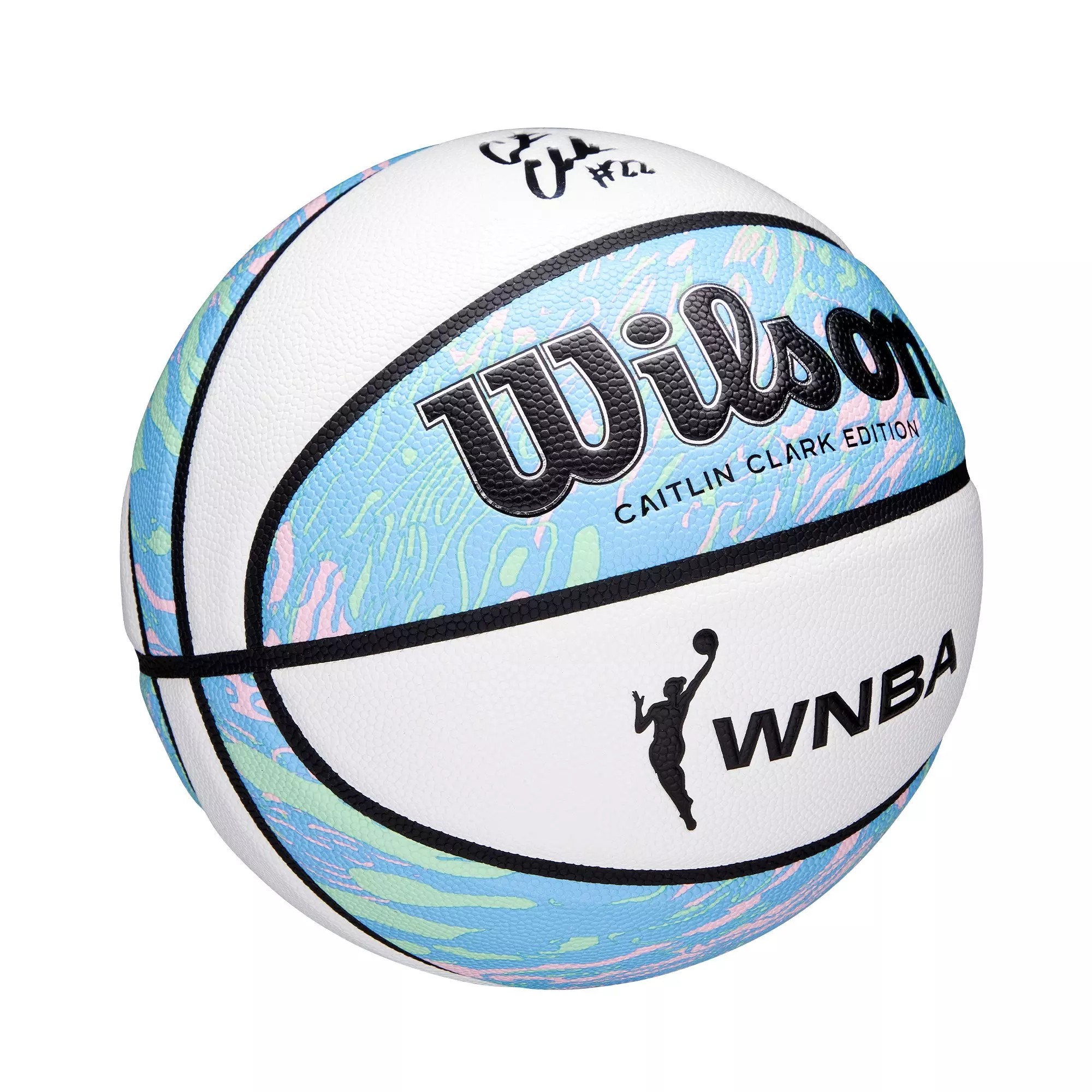 Wilson WNBA Caitlin Clark Oasis Basketball - WHITE/MULTI