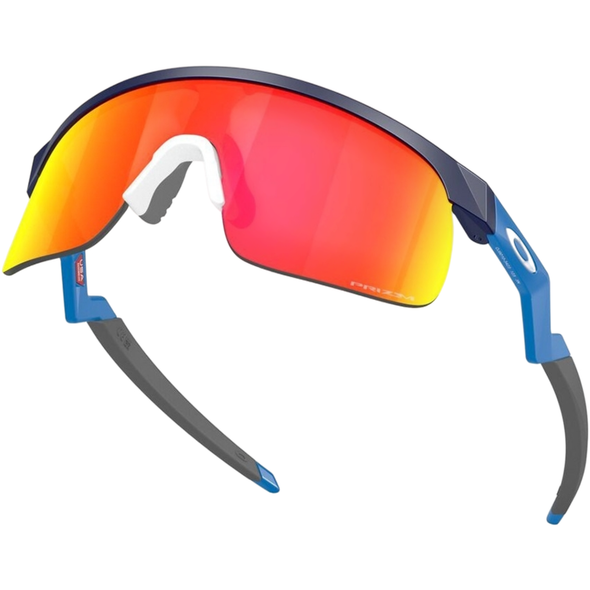 Oakley Resistor Sunglasses (Youth Fit) - Prizm Ruby Lenses and Matte Navy Frame