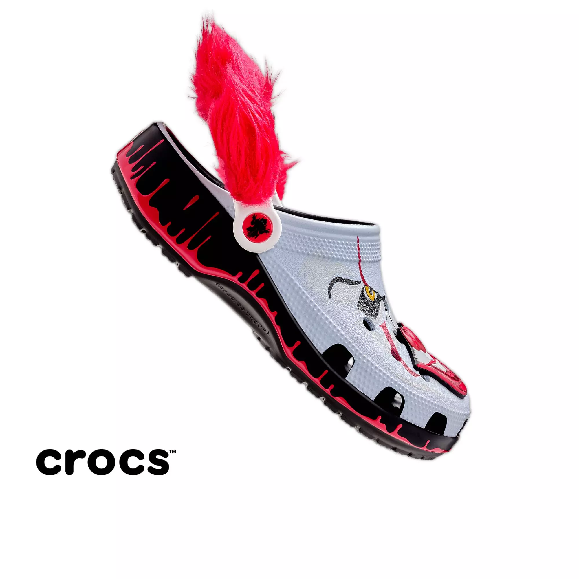 Crocs IT Chapter 2 "Pennywise" Classic Clog - WHITE/RED/BLACK