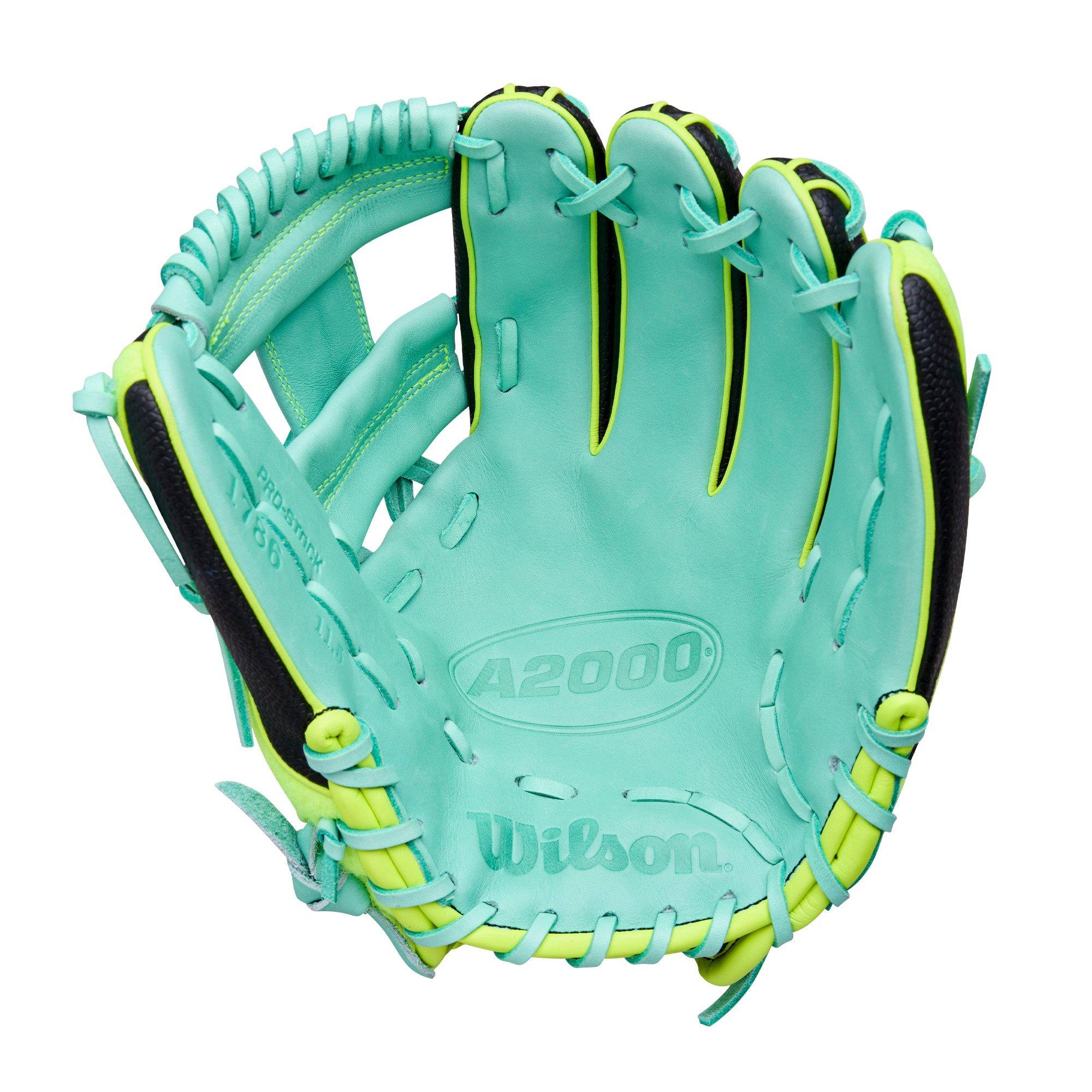 Wilson A2000 1786 Series 11.5" Black/Optic/Seafoam Baseball Fielders Glove