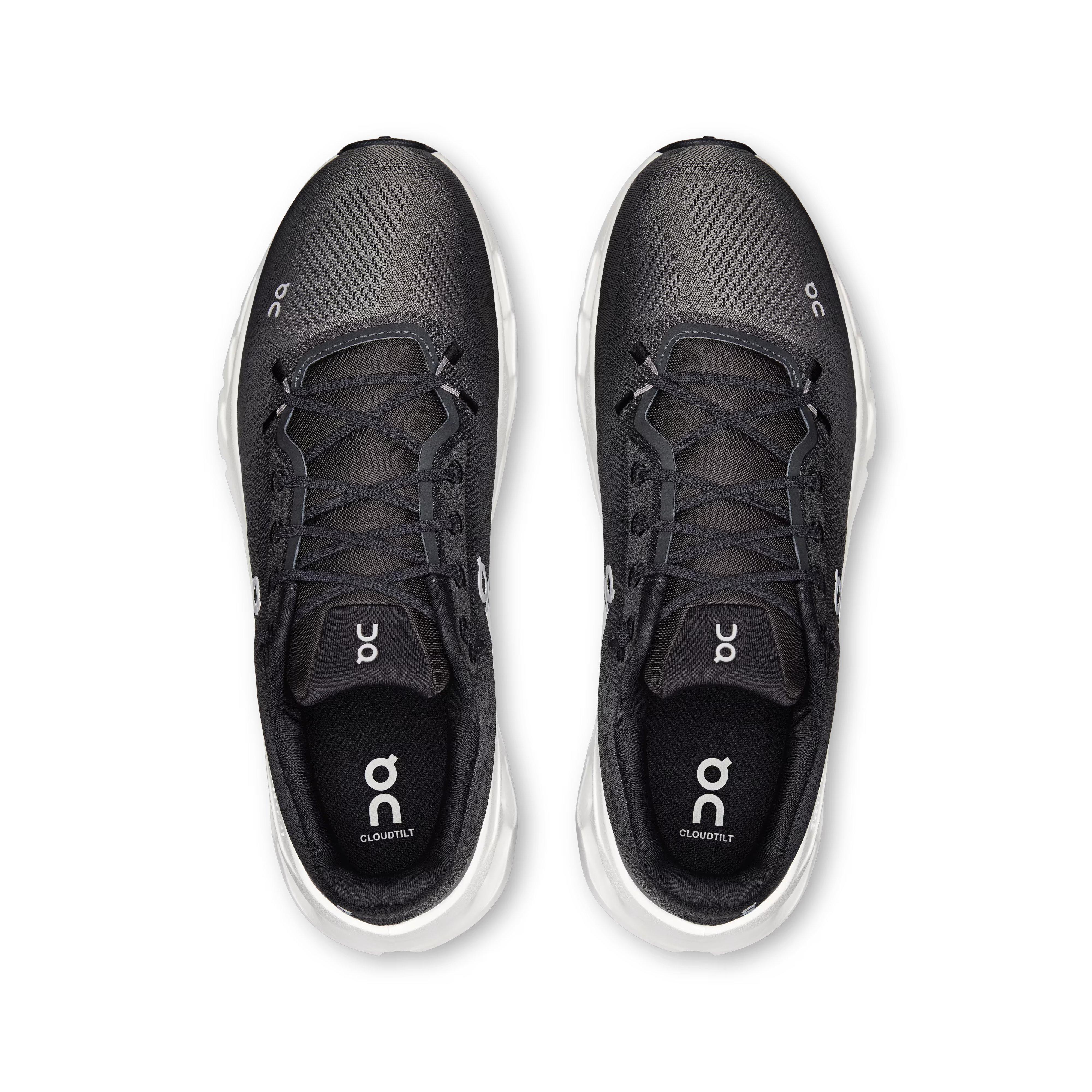 On Cloudtilt "Black/Asphalt" Men's Shoe - BLACK/GREY Thumbnail View 3
