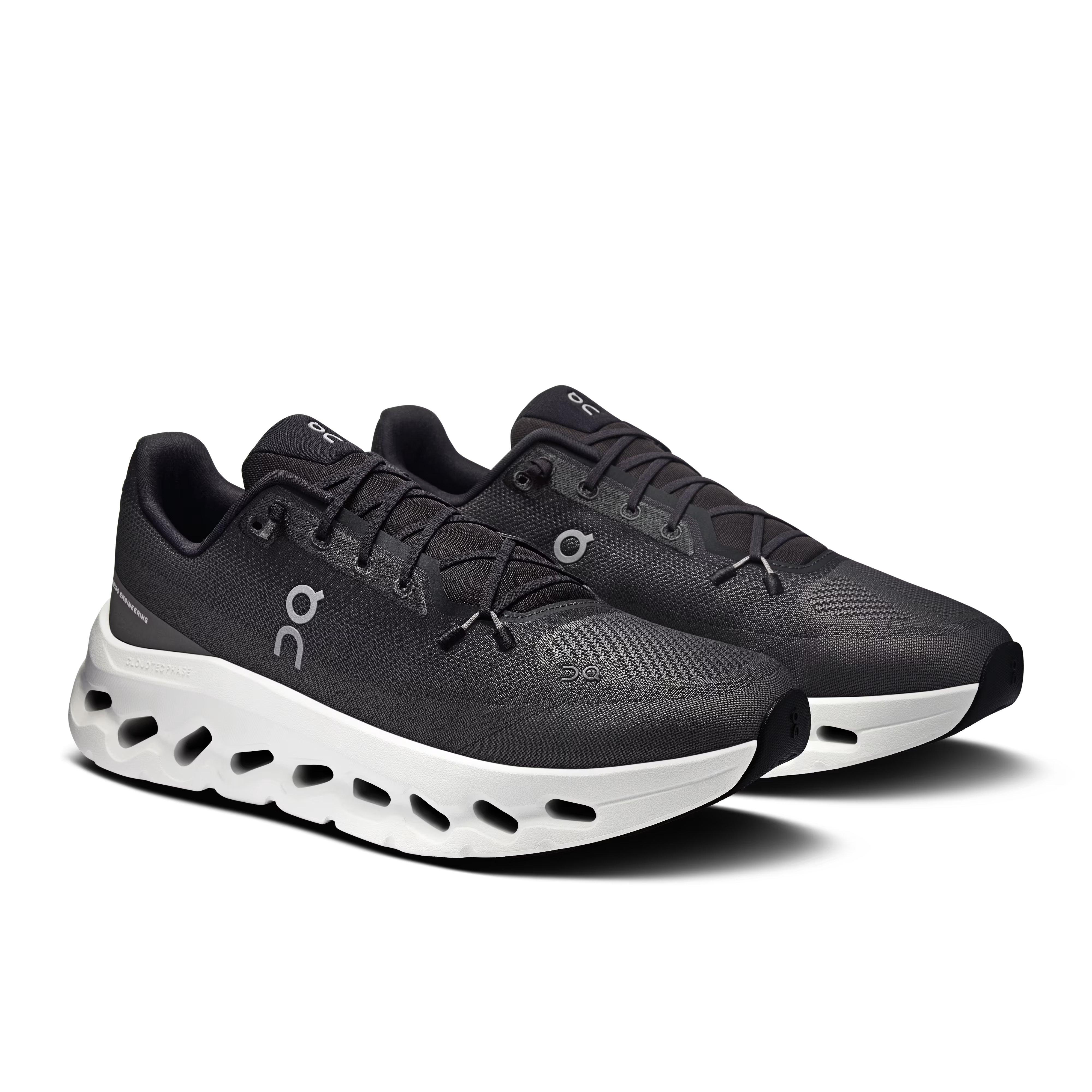 On Cloudtilt "Black/Asphalt" Men's Shoe - BLACK/GREY Thumbnail View 6
