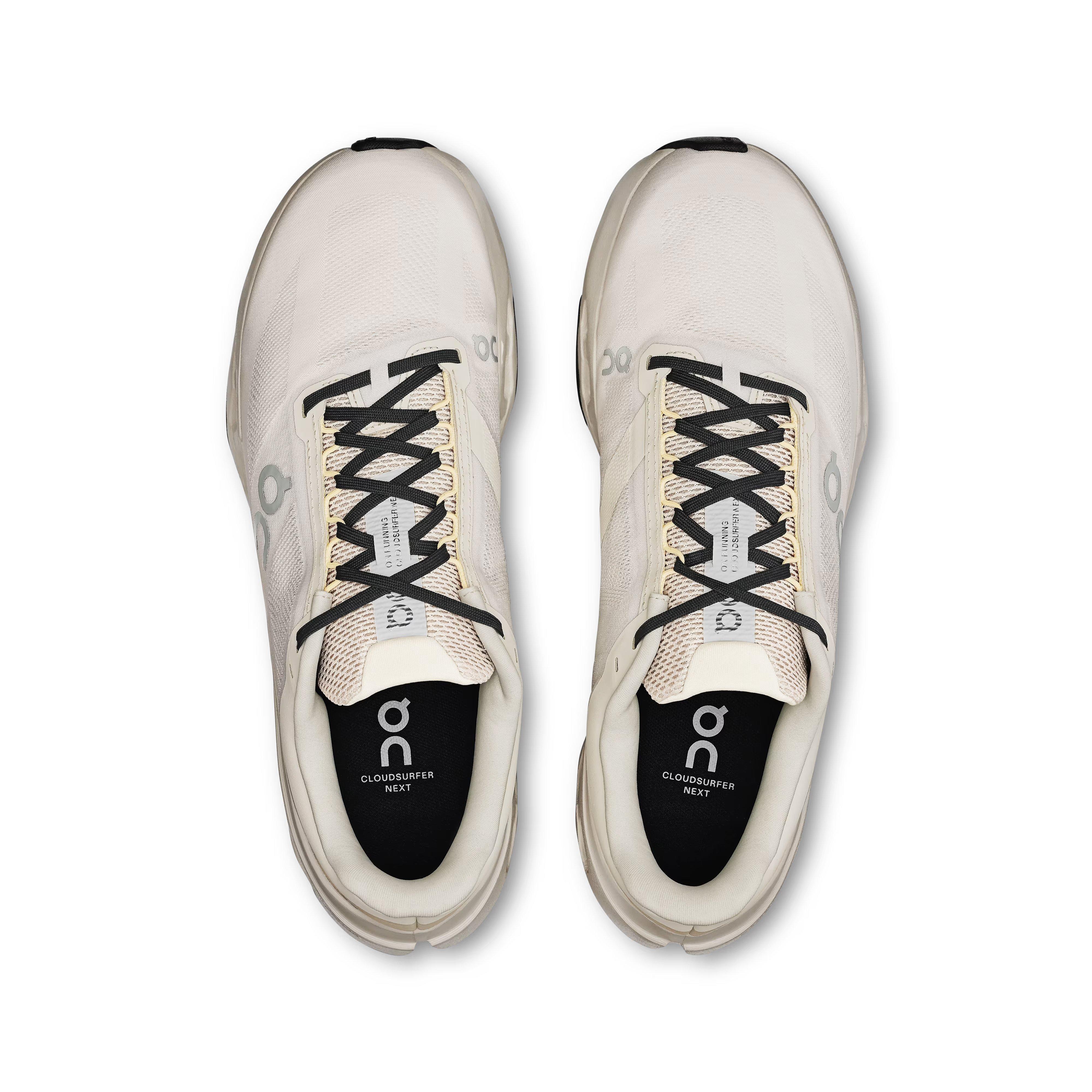 On Cloudsurfer Next "Ivory/Silver" Men's Shoe - WHITE/SILVER Thumbnail View 3