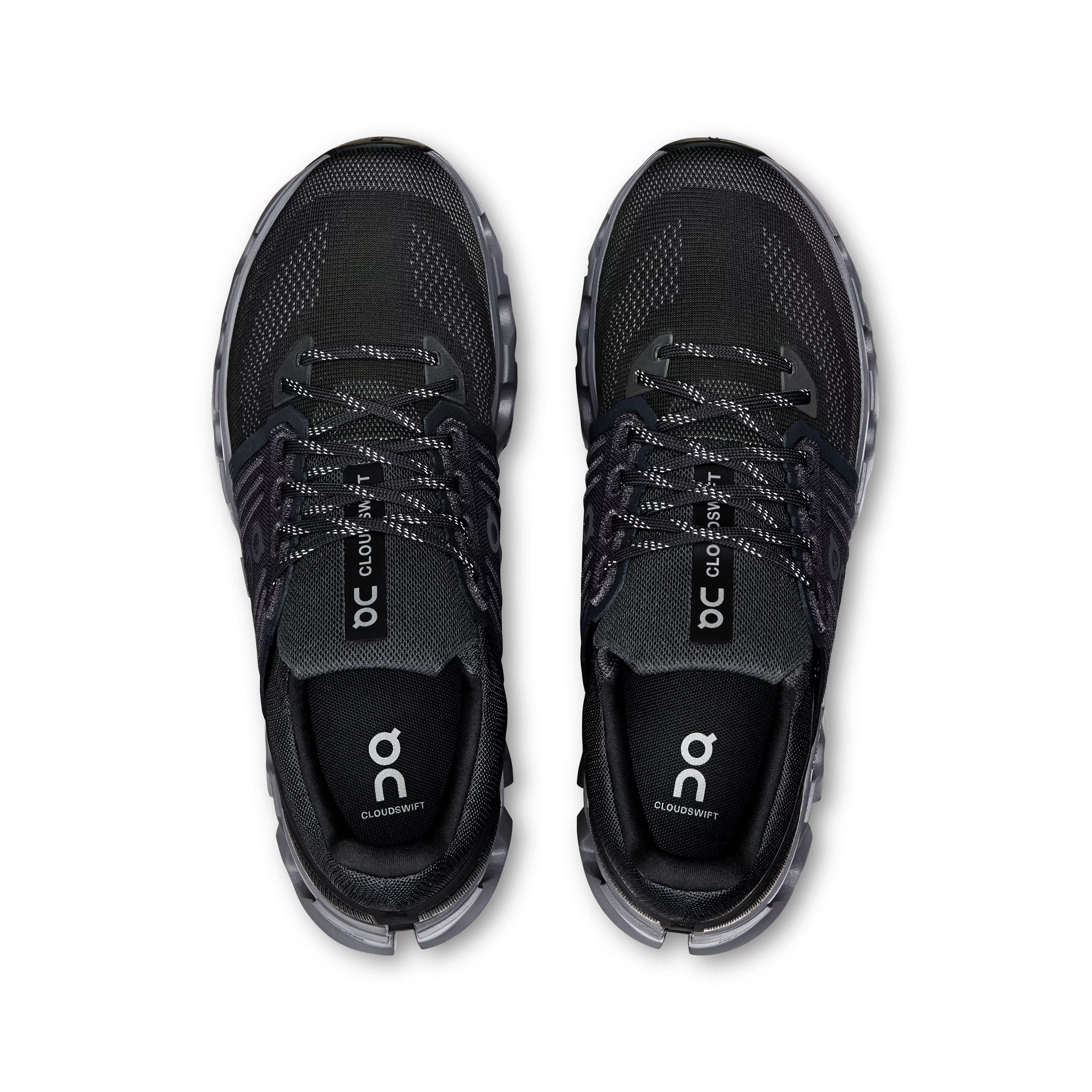 On Cloudswift 4 AD "Black/Rock" Men's Shoe - BLACK Thumbnail View 3