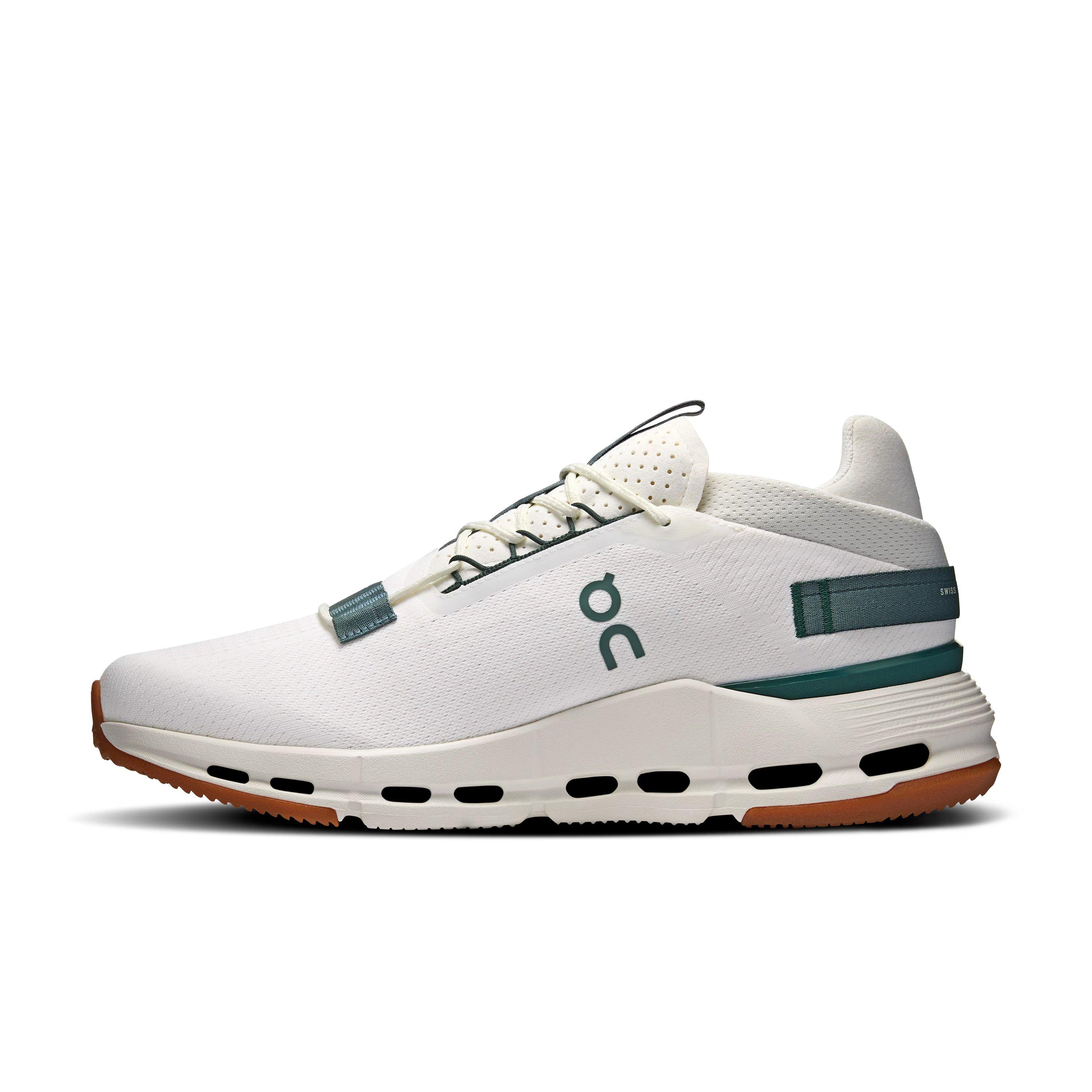 On Cloudnova 2 "Ivory/Olive" Men's Shoe - WHITE/GREEN Thumbnail View 2
