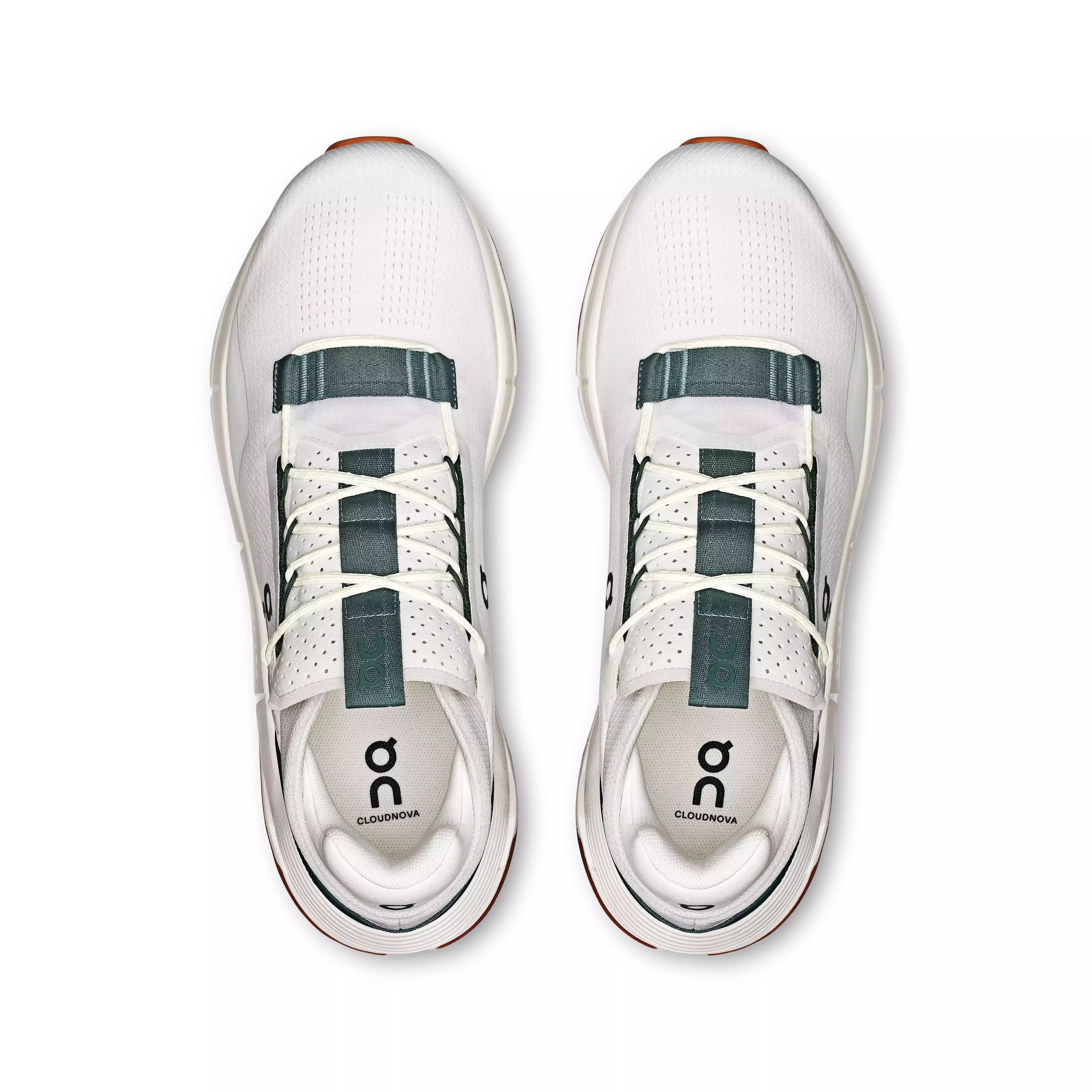 On Cloudnova 2 "Ivory/Olive" Men's Shoe - WHITE/GREEN