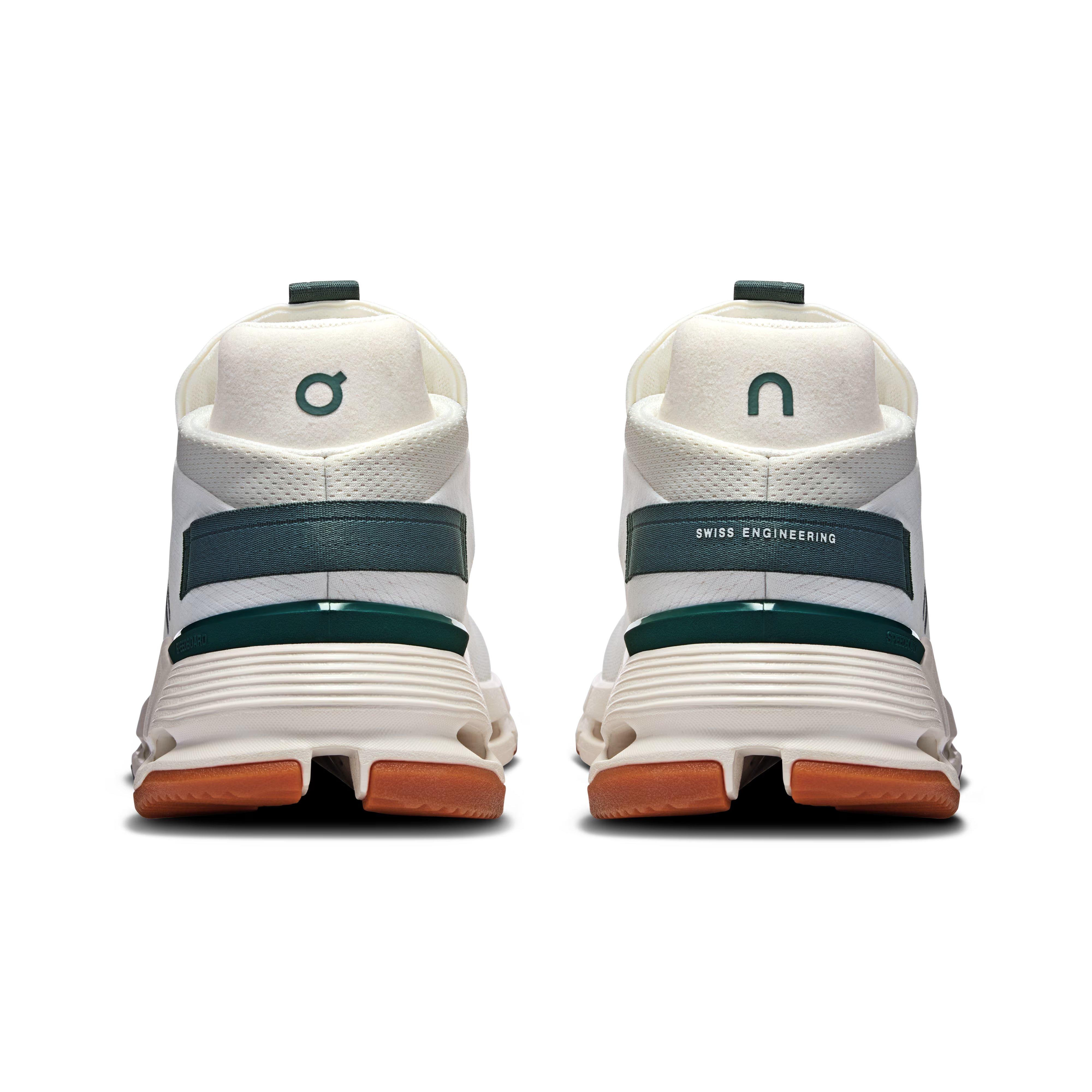 On Cloudnova 2 "Ivory/Olive" Men's Shoe - WHITE/GREEN Thumbnail View 5