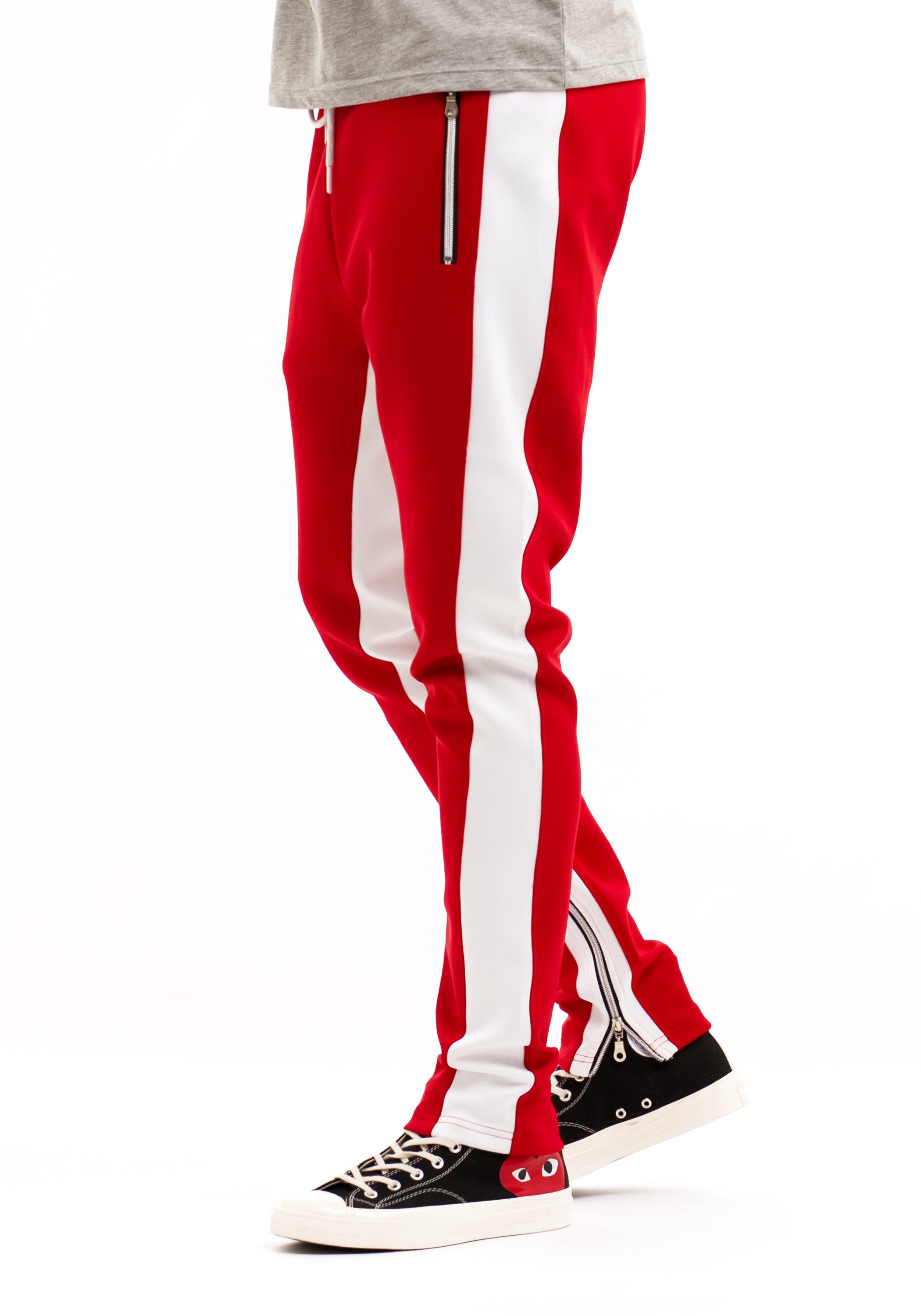 dual stripe track pants