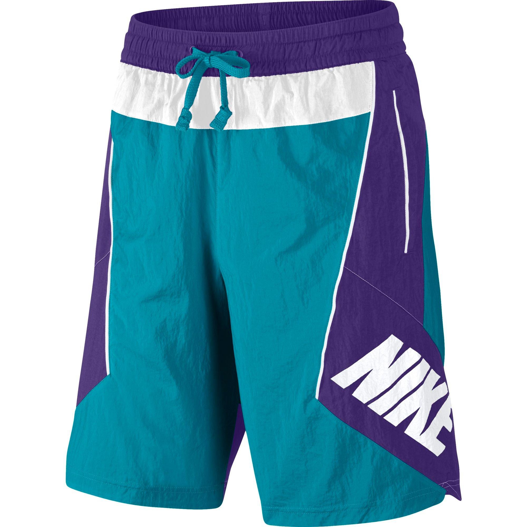 blue and purple nike shorts
