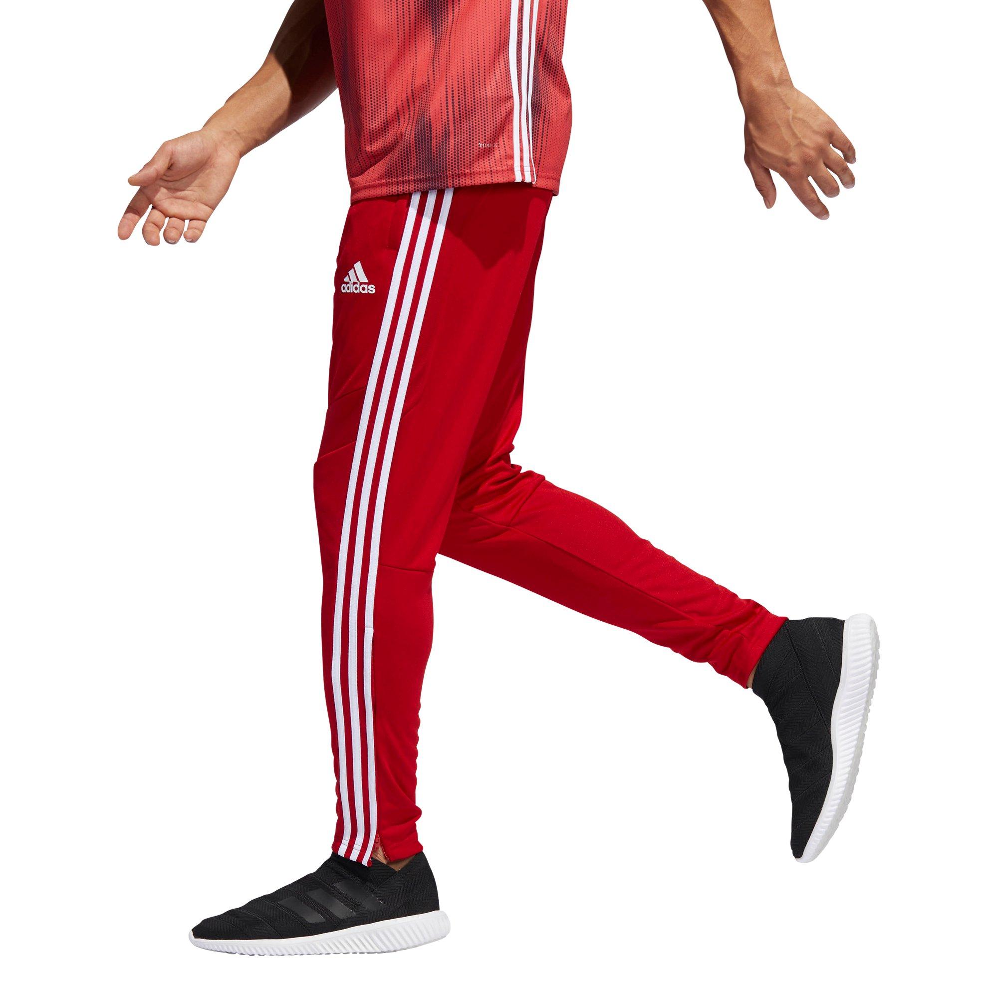 adidas red training pants