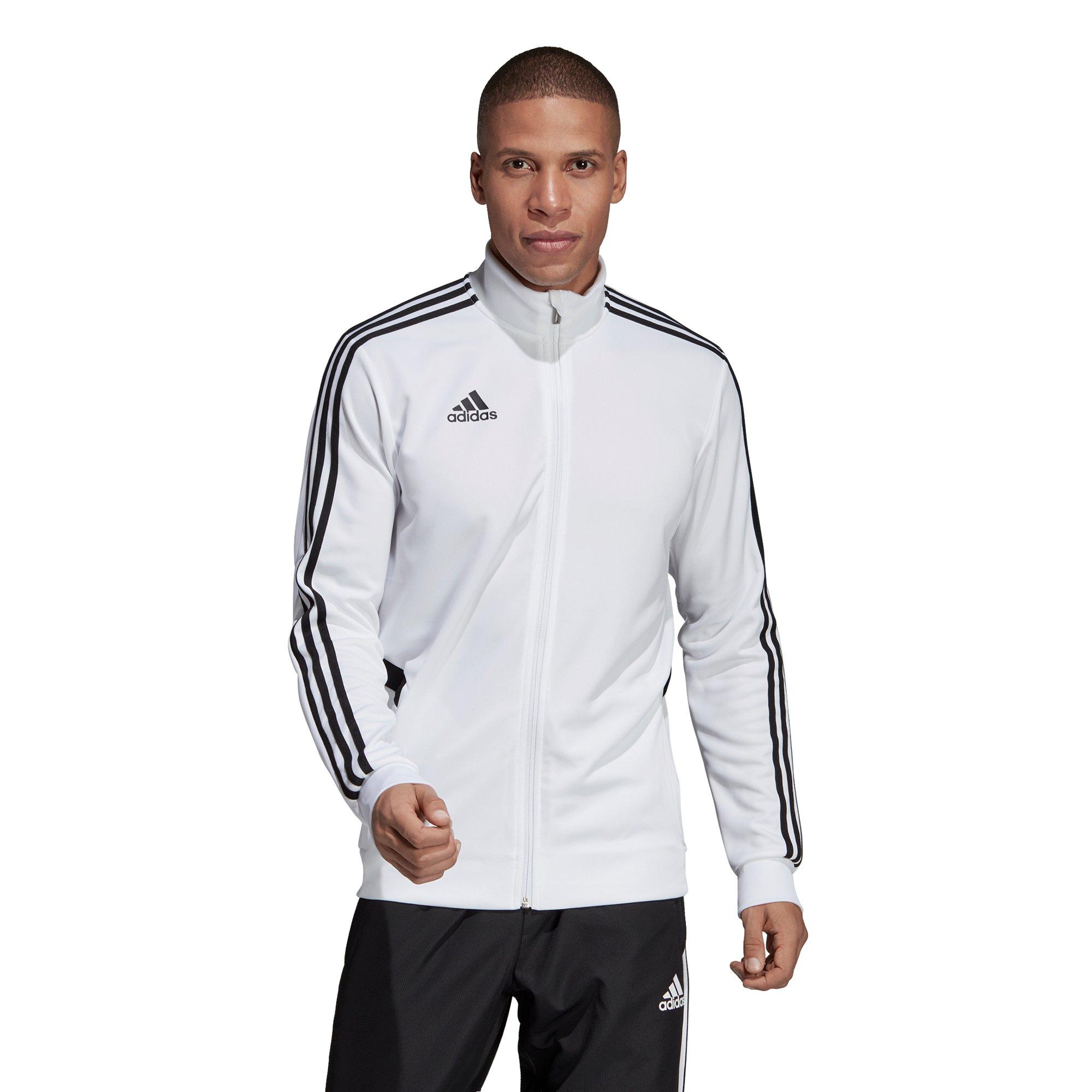 Adidas white best sale training jacket