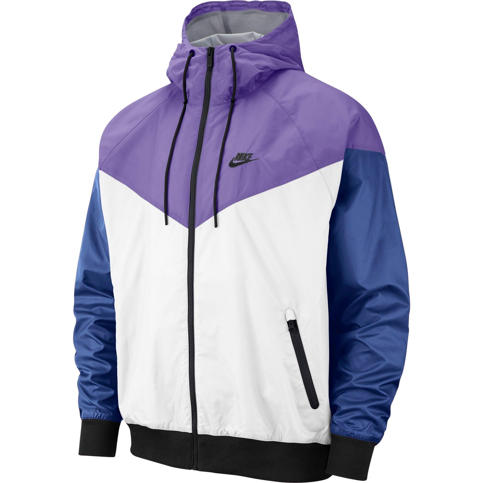 blue white and black nike jacket