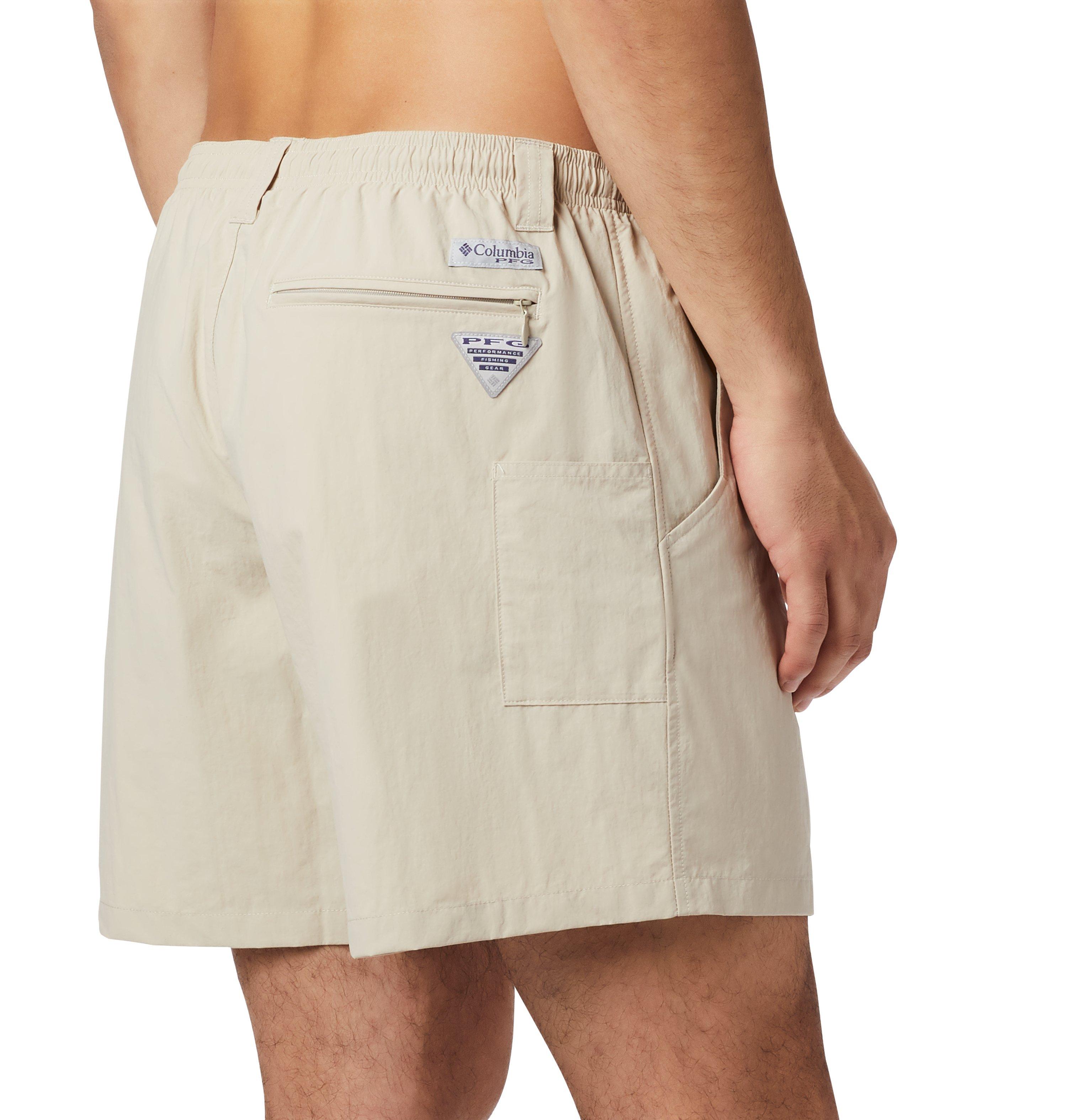 Columbia Men's PFG Backcast III Water Shorts, Large, Fossil