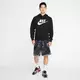 Nike Men's Plus Club Futura Pullover Hoodie - BLACK Thumbnail View 6