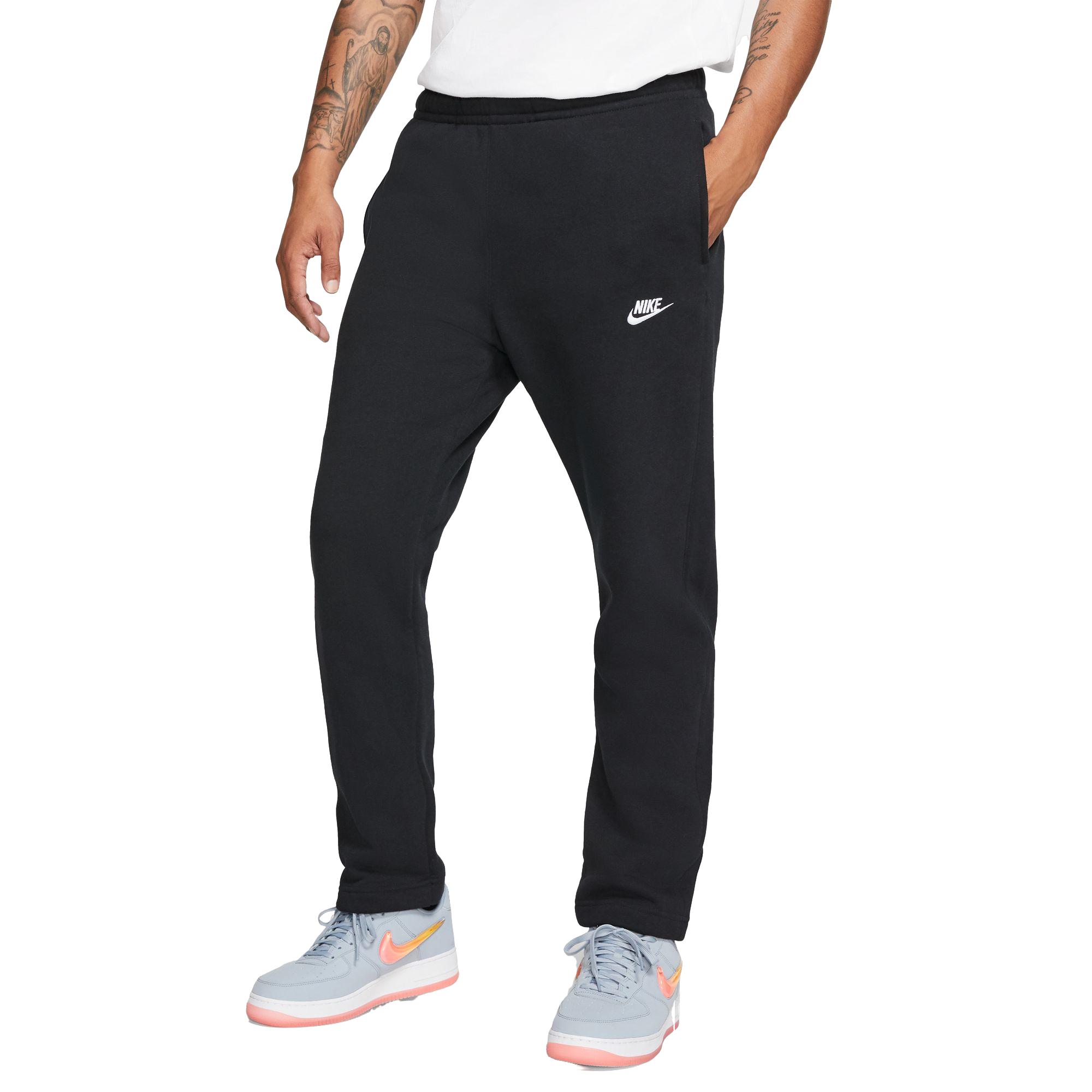 Nike open hemmed club fleece pant hotsell