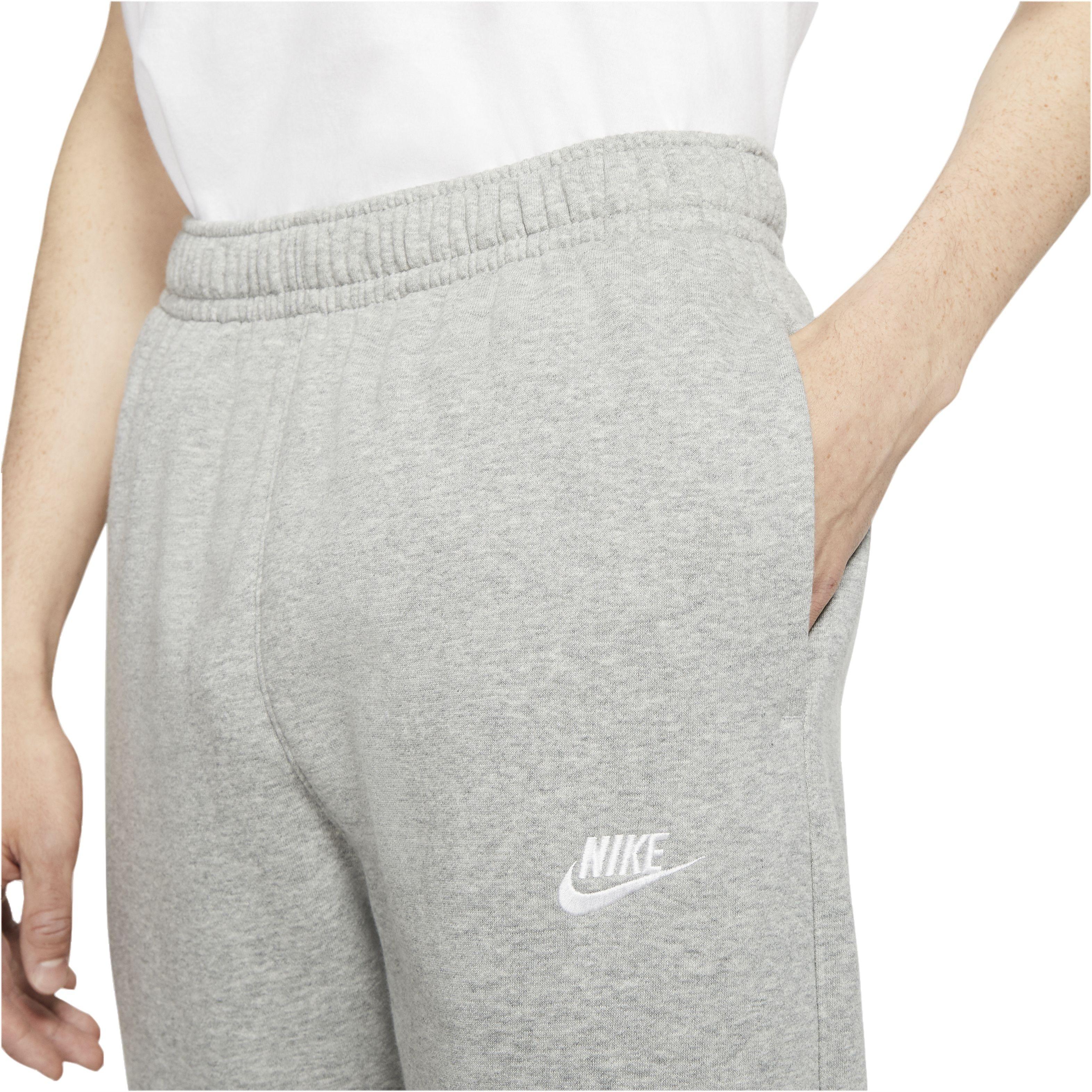 Nike Men's Sportswear Club Fleece Pants-Grey - GREY Thumbnail View 3