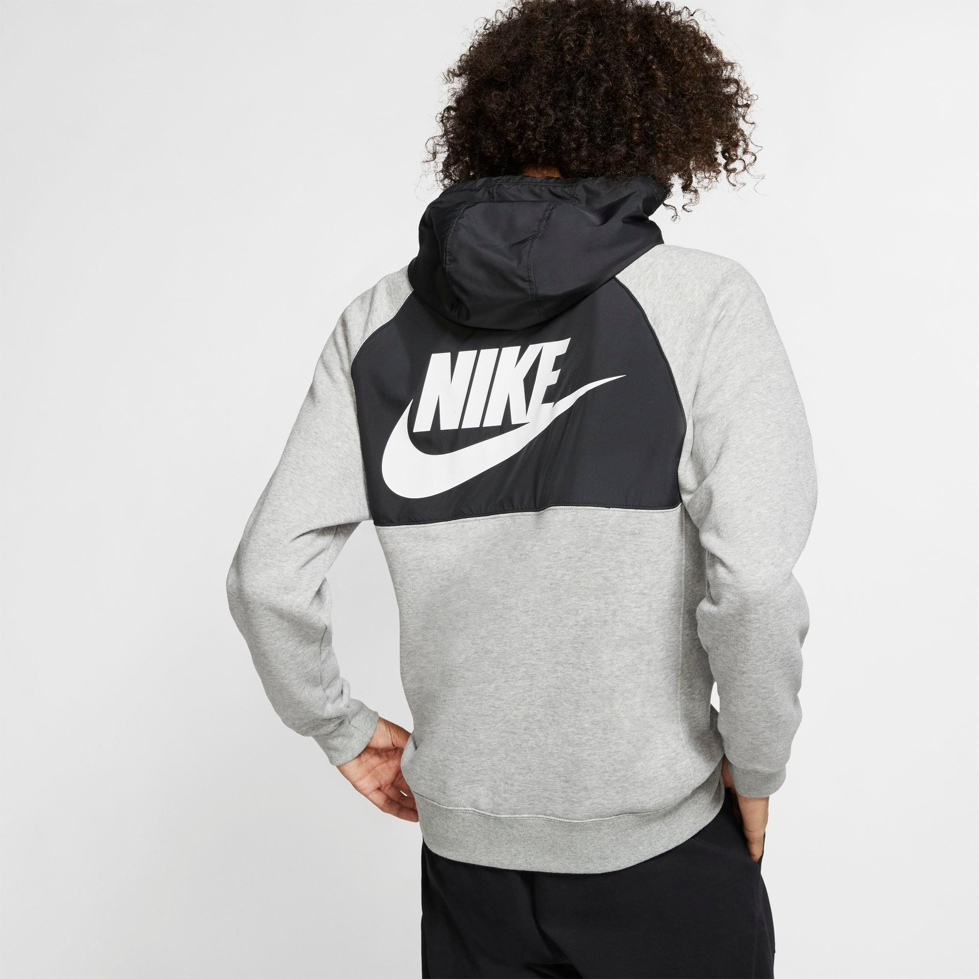 nike hybrid full zip hoodie