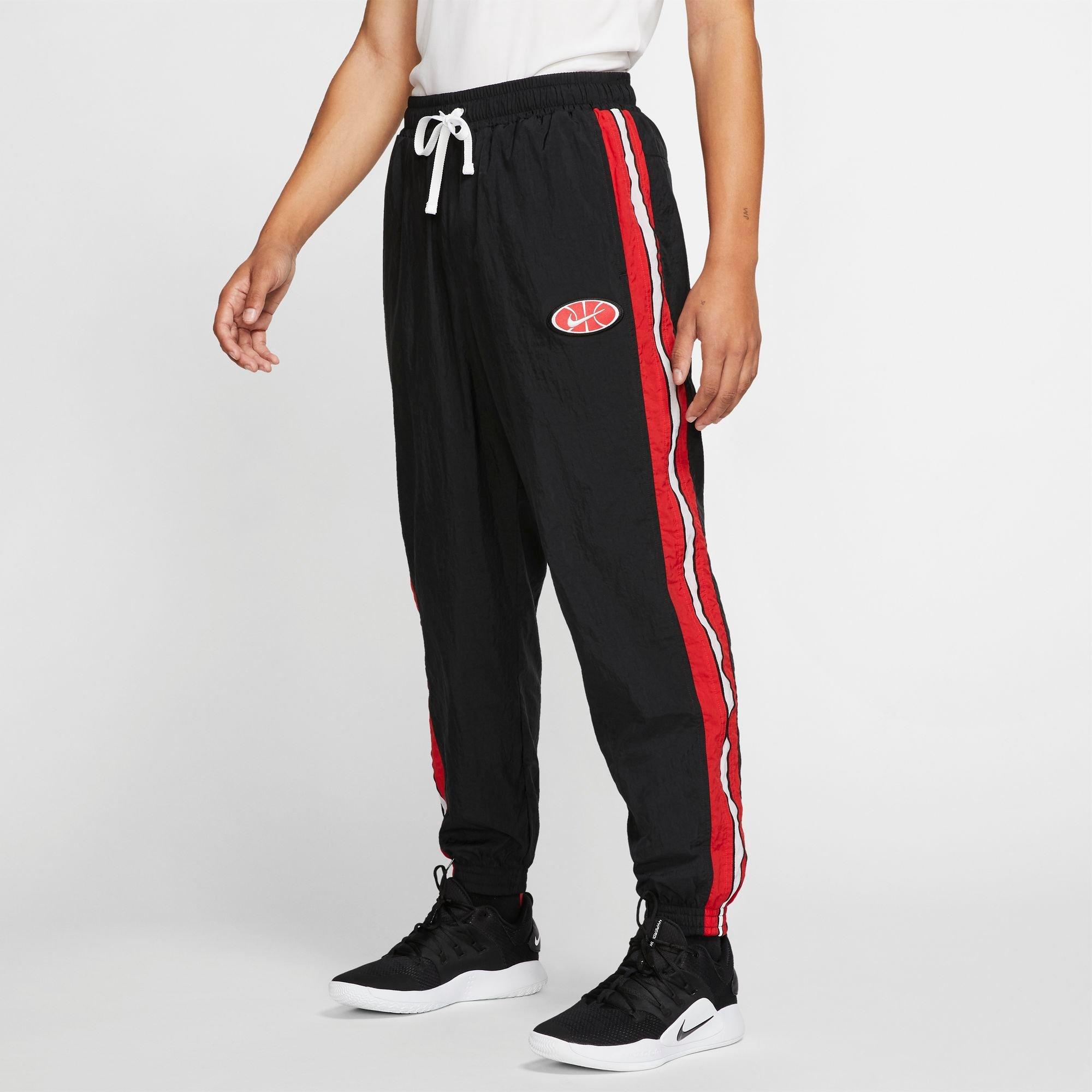 nike throwback men's woven tracksuit basketball pants