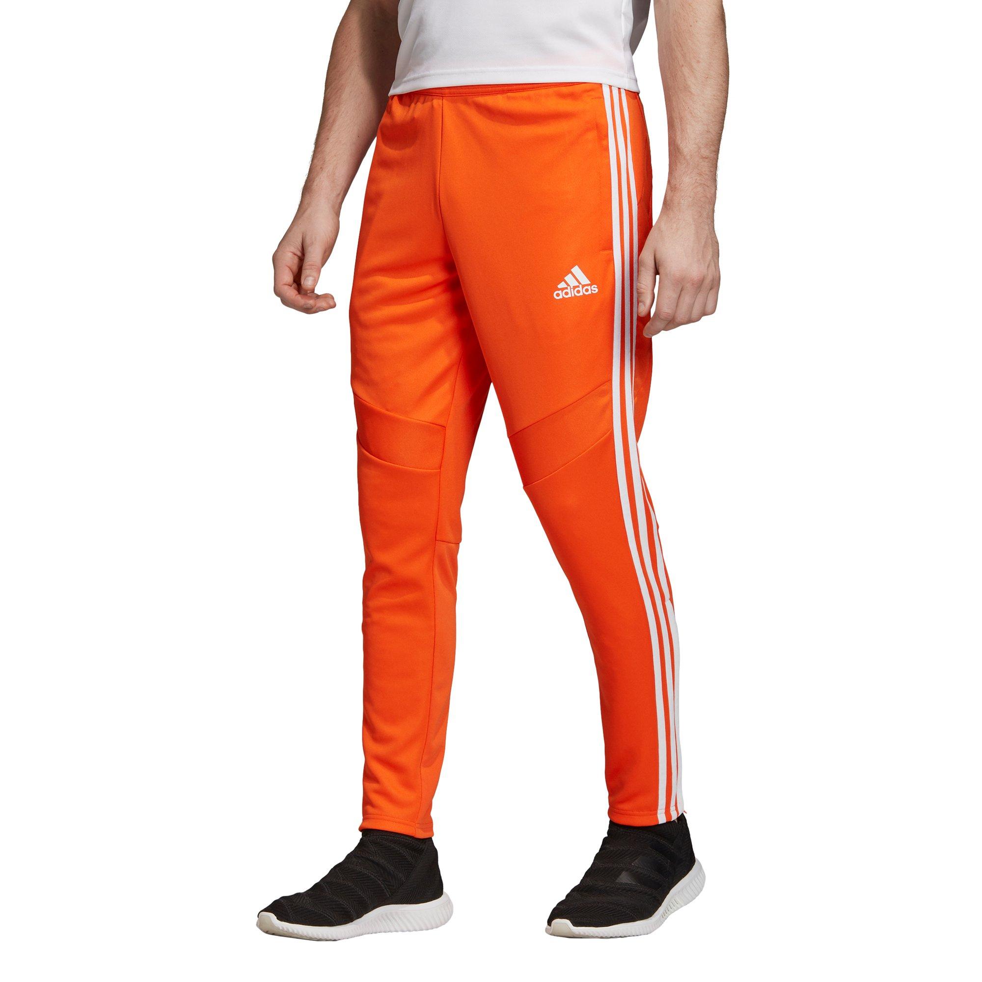 orange adidas pants mens