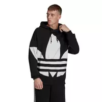 adidas Men's Originals Big Trefoil Hoodie - BLACK/WHITE