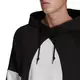 adidas Men's Originals Big Trefoil Hoodie - BLACK/WHITE Thumbnail View 4
