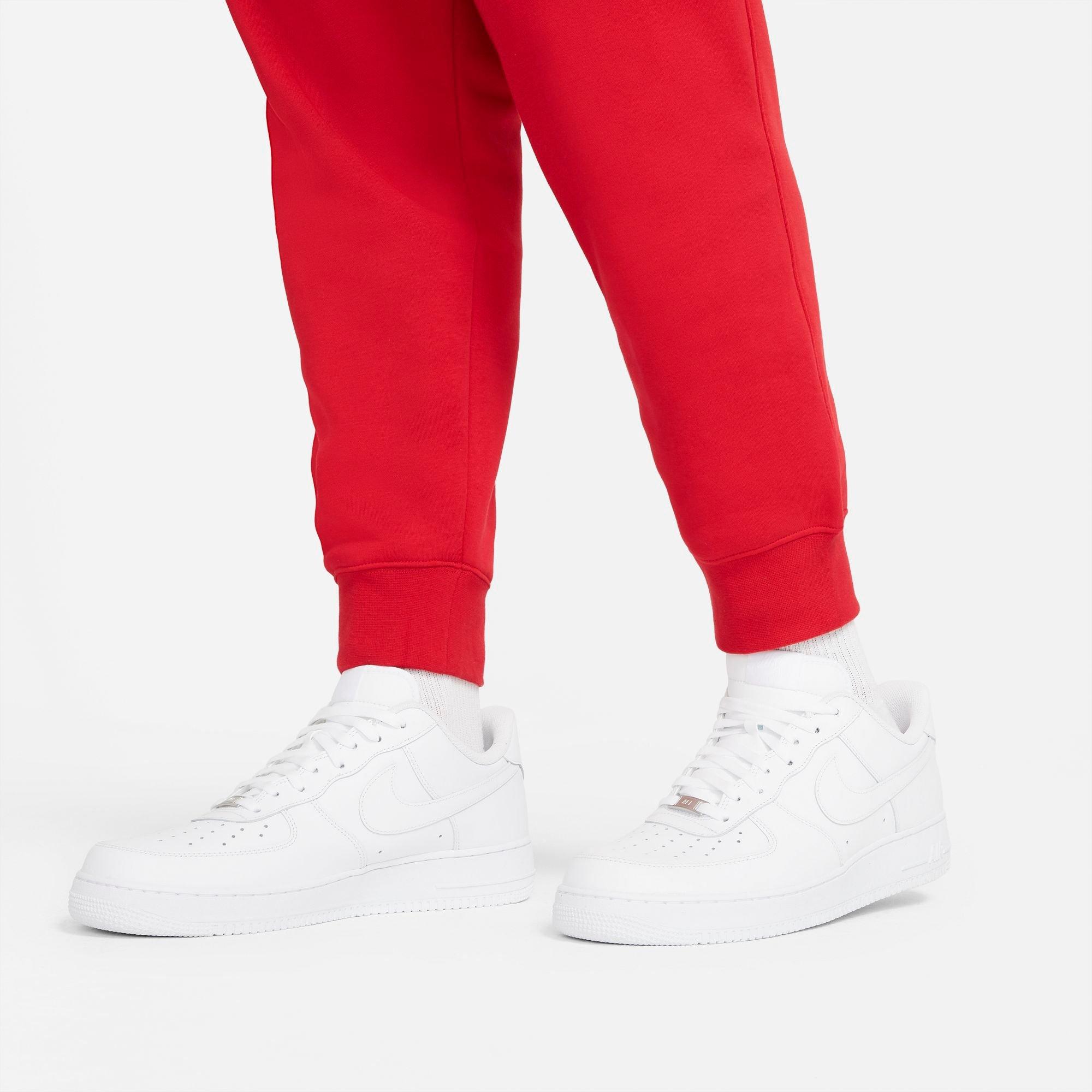 White and best sale red nike sweatpants