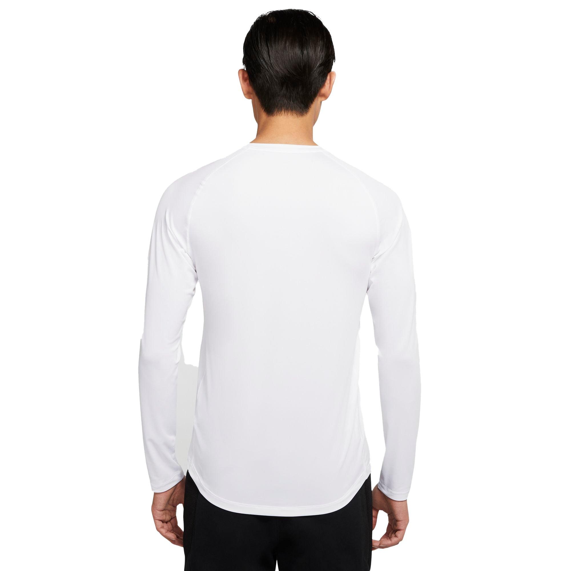Nike Men's Pro Fitted Long Sleeve Top - White