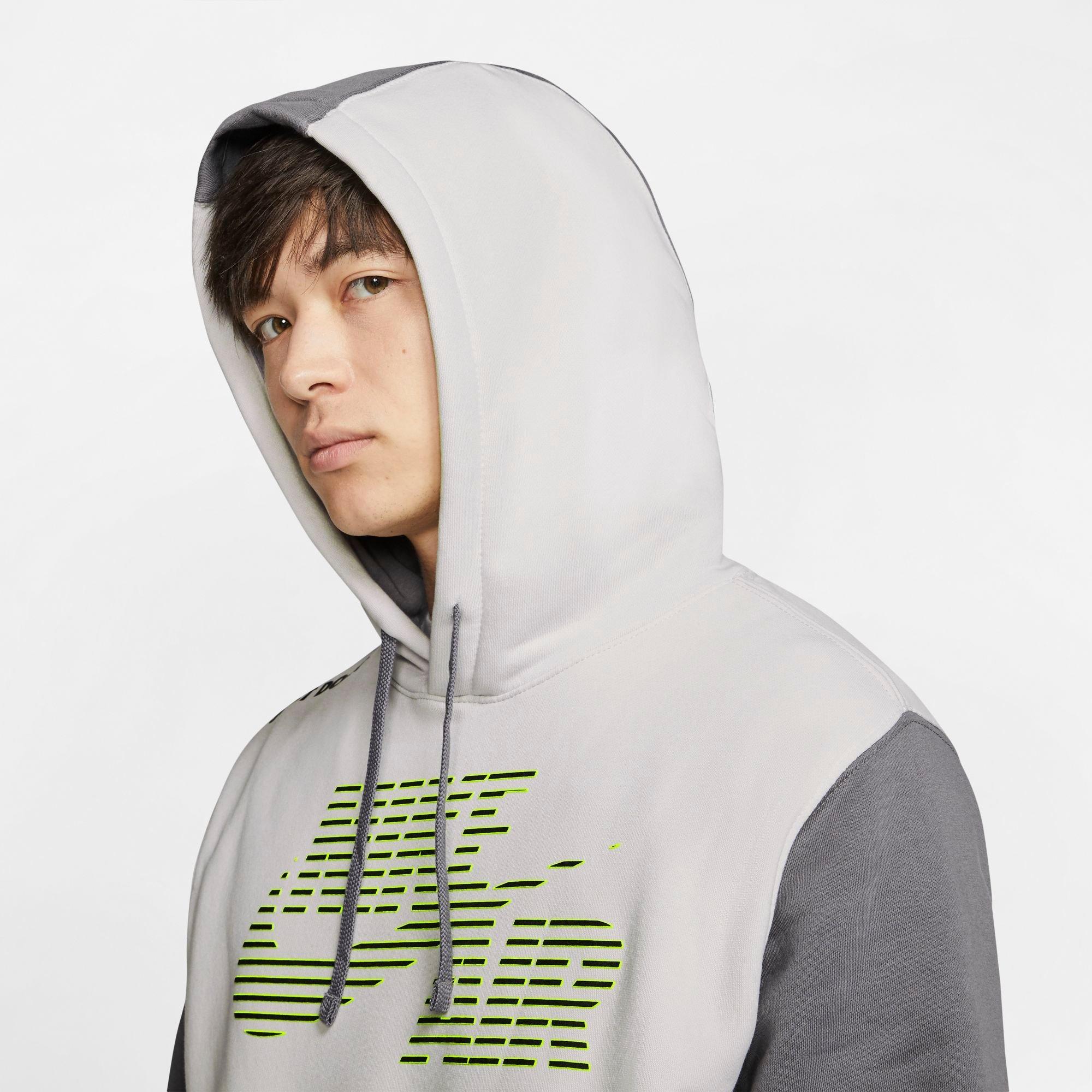 men's nike sportswear under construction club fleece hoodie