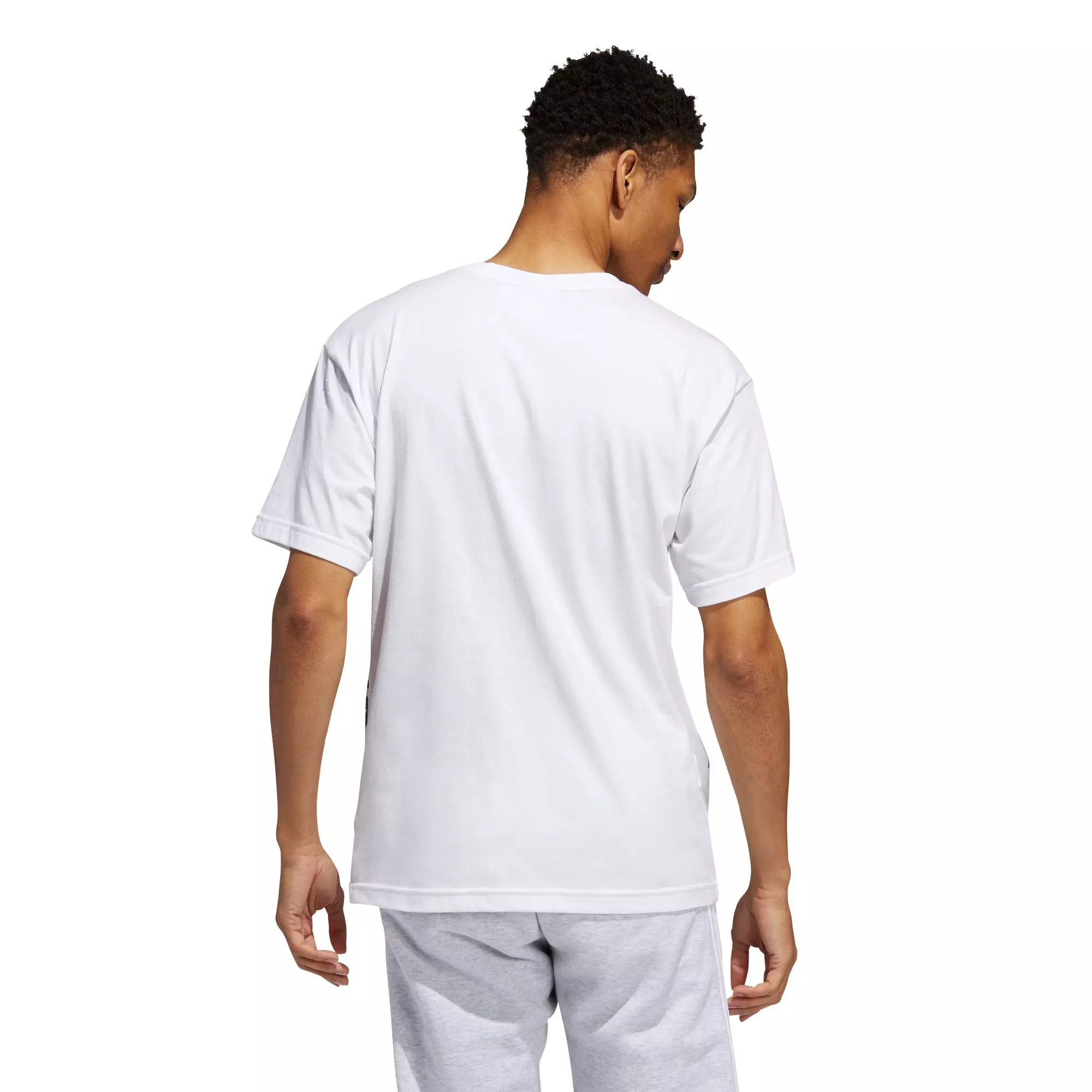 adidas Men's Originals Trefoil 3D Tee - WHITE
