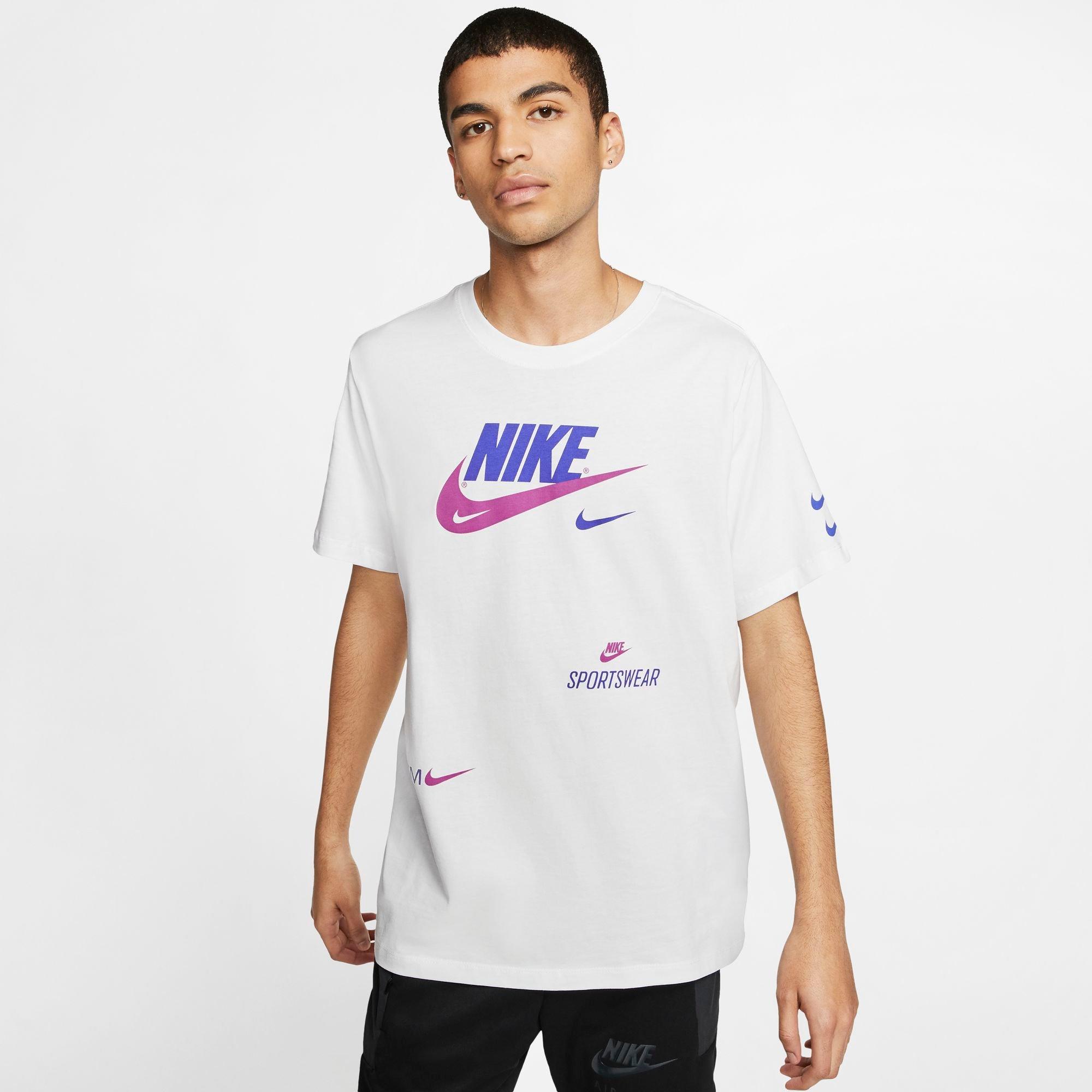 Nike Men's Overbrand Tee-White 