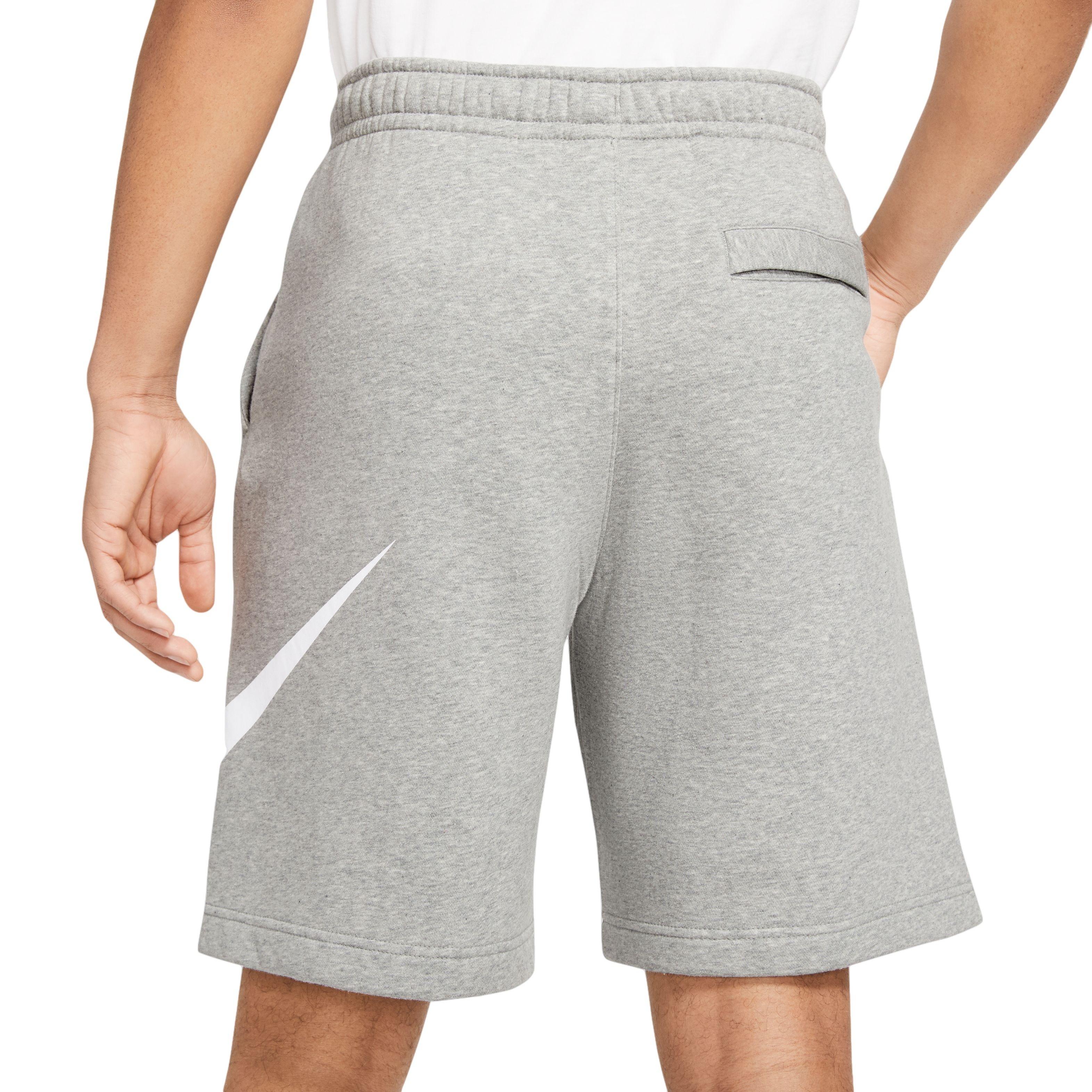 Nike Women's Sportswear Club Fleece Grey Shorts - Hibbett