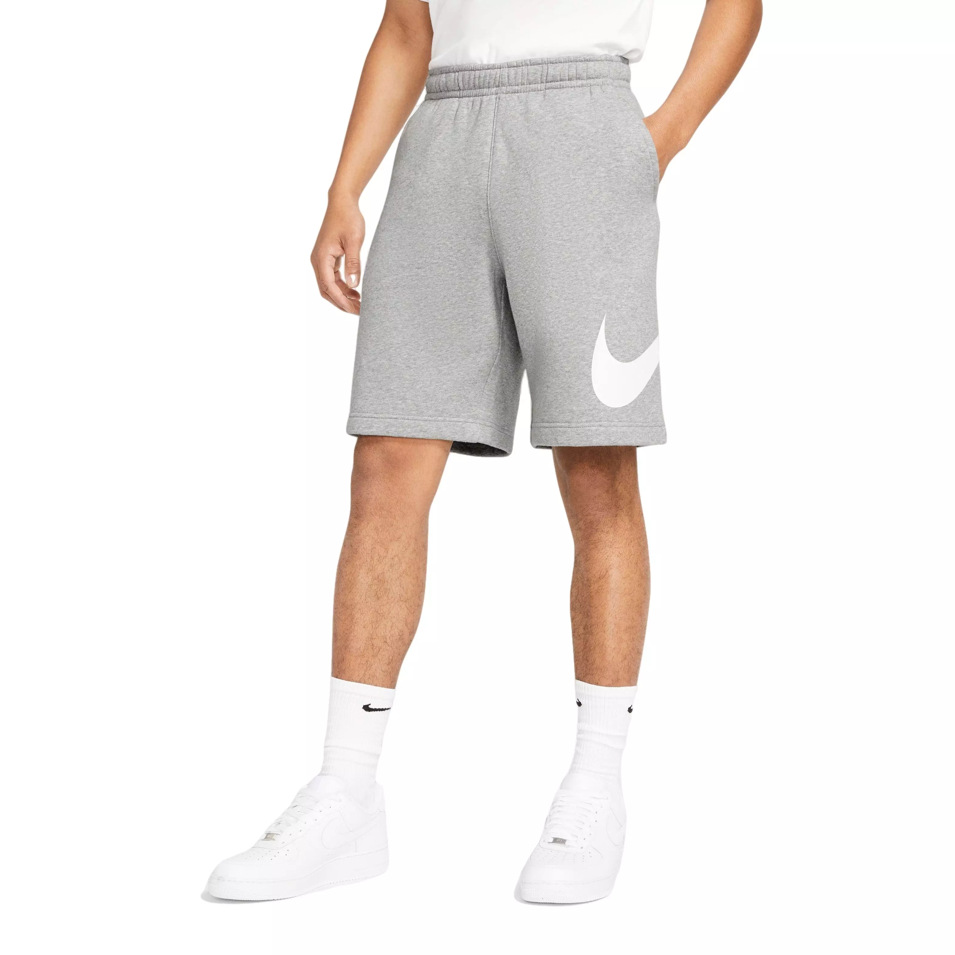 Nike Men's Sportswear Club "Grey" Graphic Shorts - GREY