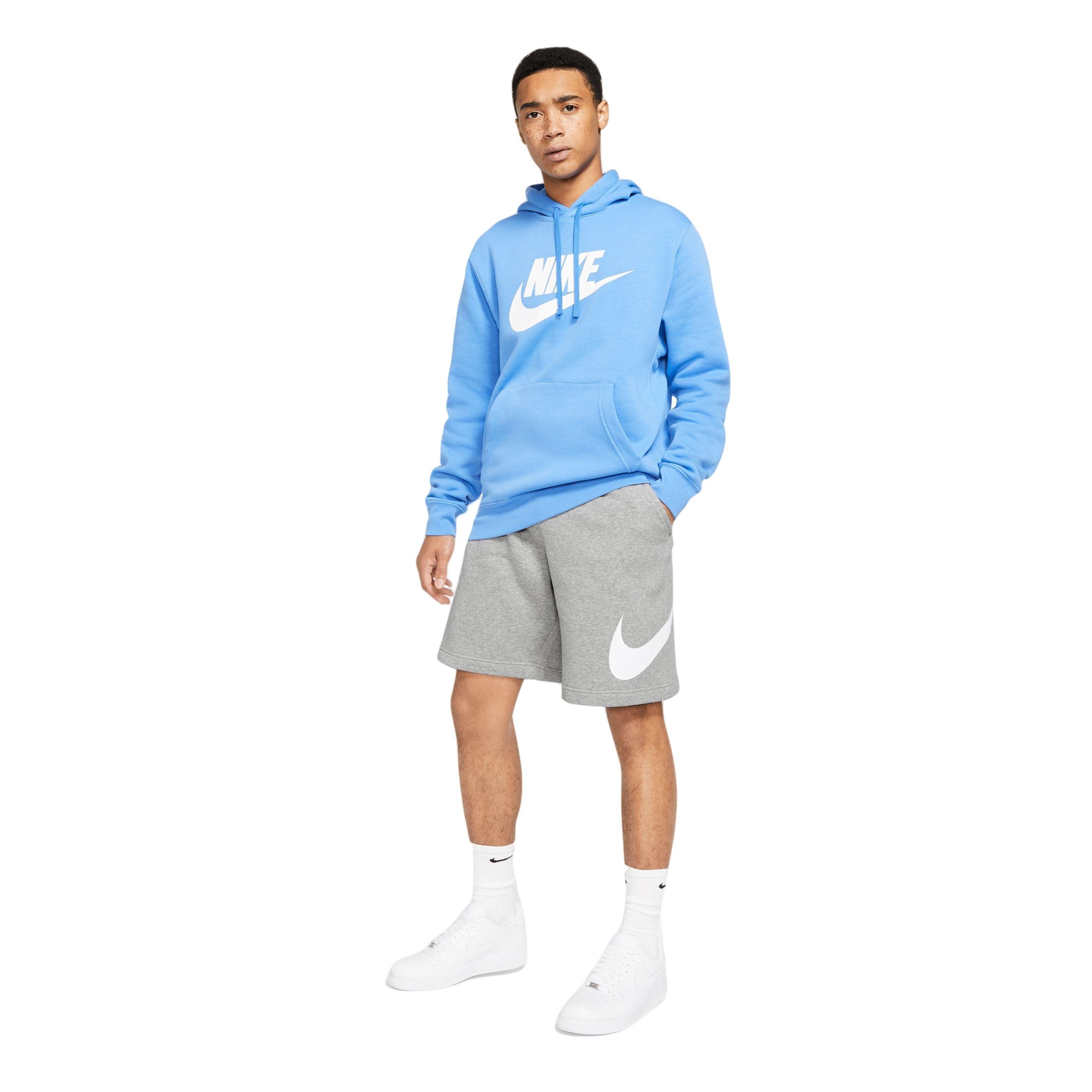 Nike Men's Sportswear Club "Grey" Graphic Shorts - GREY Thumbnail View 6