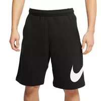 Nike Men's Sportswear Club "Black" Graphic Shorts - BLACK/GREY