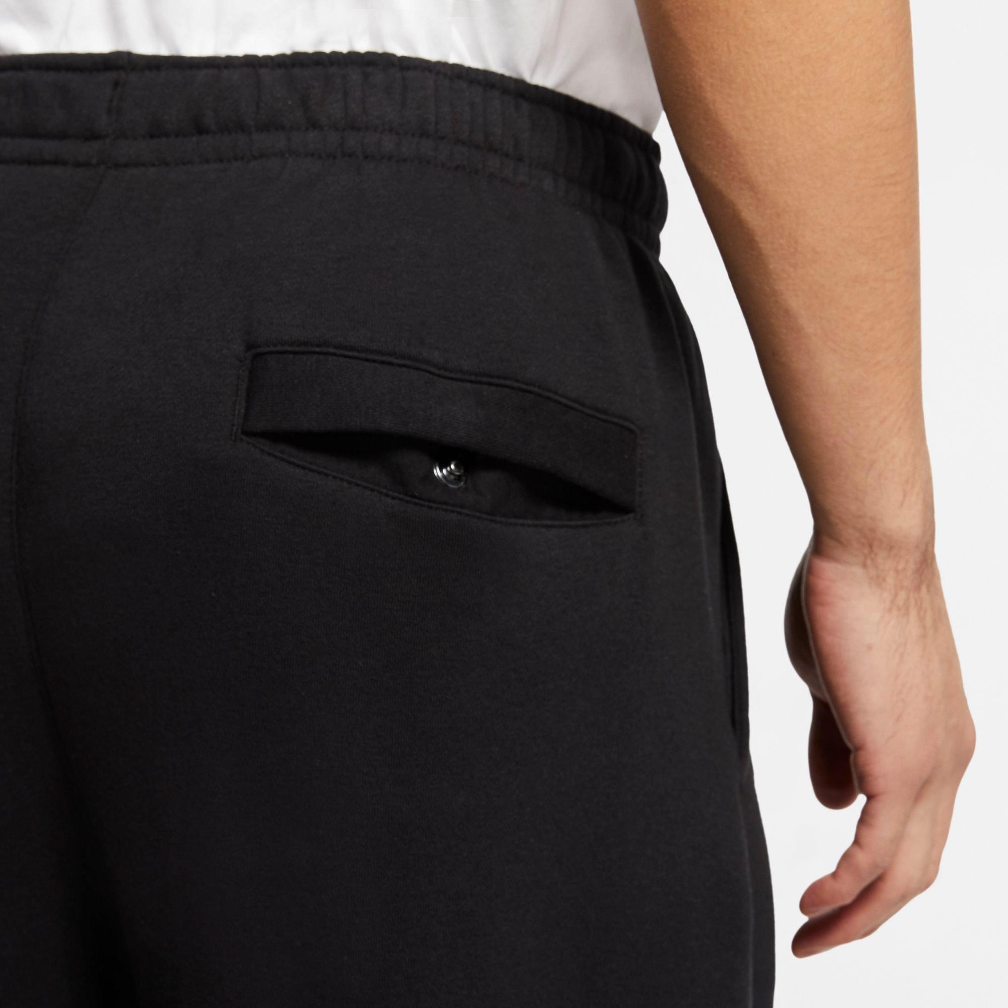 Nike Men's Sportswear Club "Black" Graphic Shorts - BLACK Thumbnail View 4