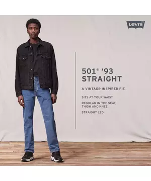 Levi's Men's 501 Original Straight Fit Jeans - Grey