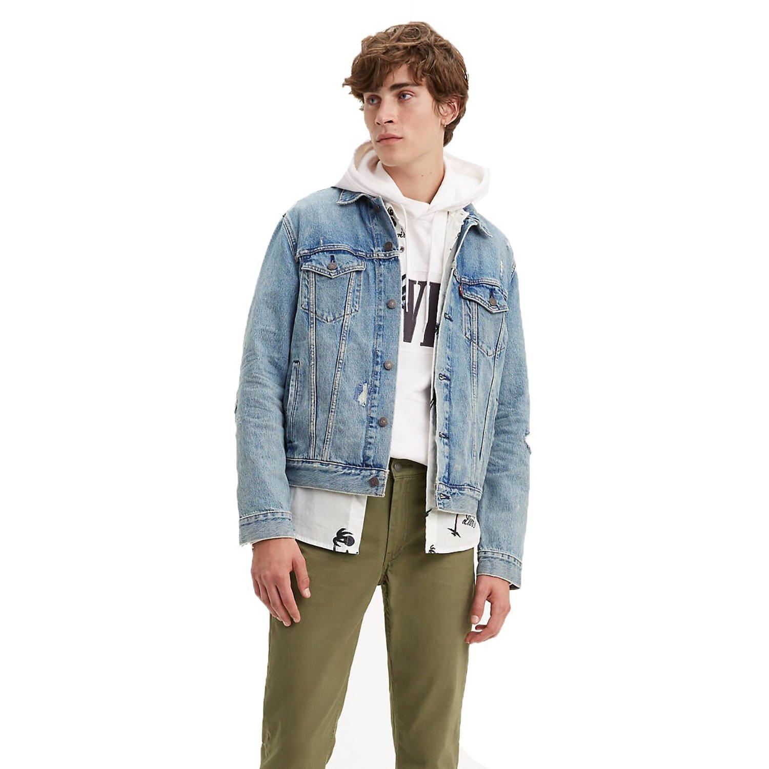levi's ripped jean jacket