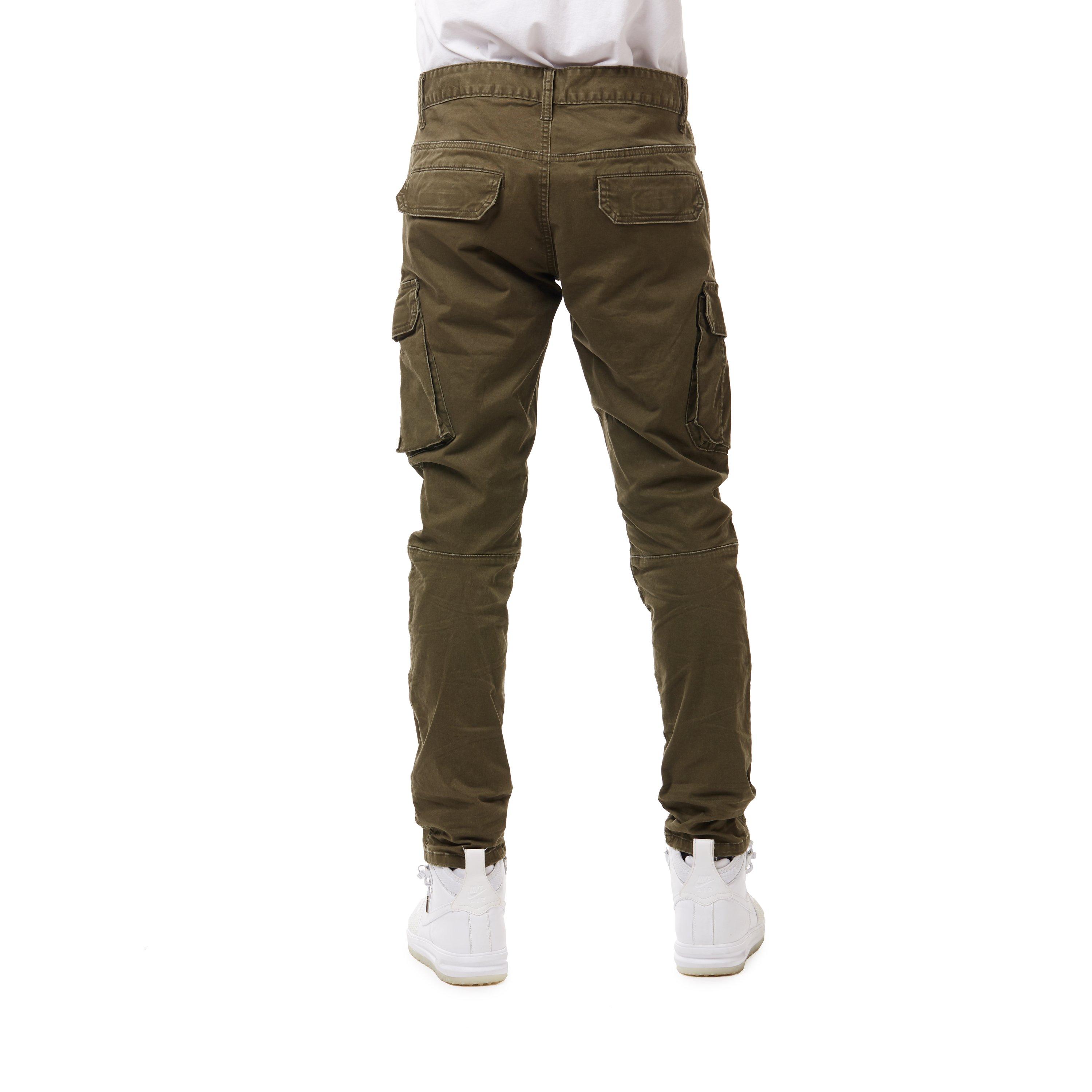 smoke rise slim twill cargo pants