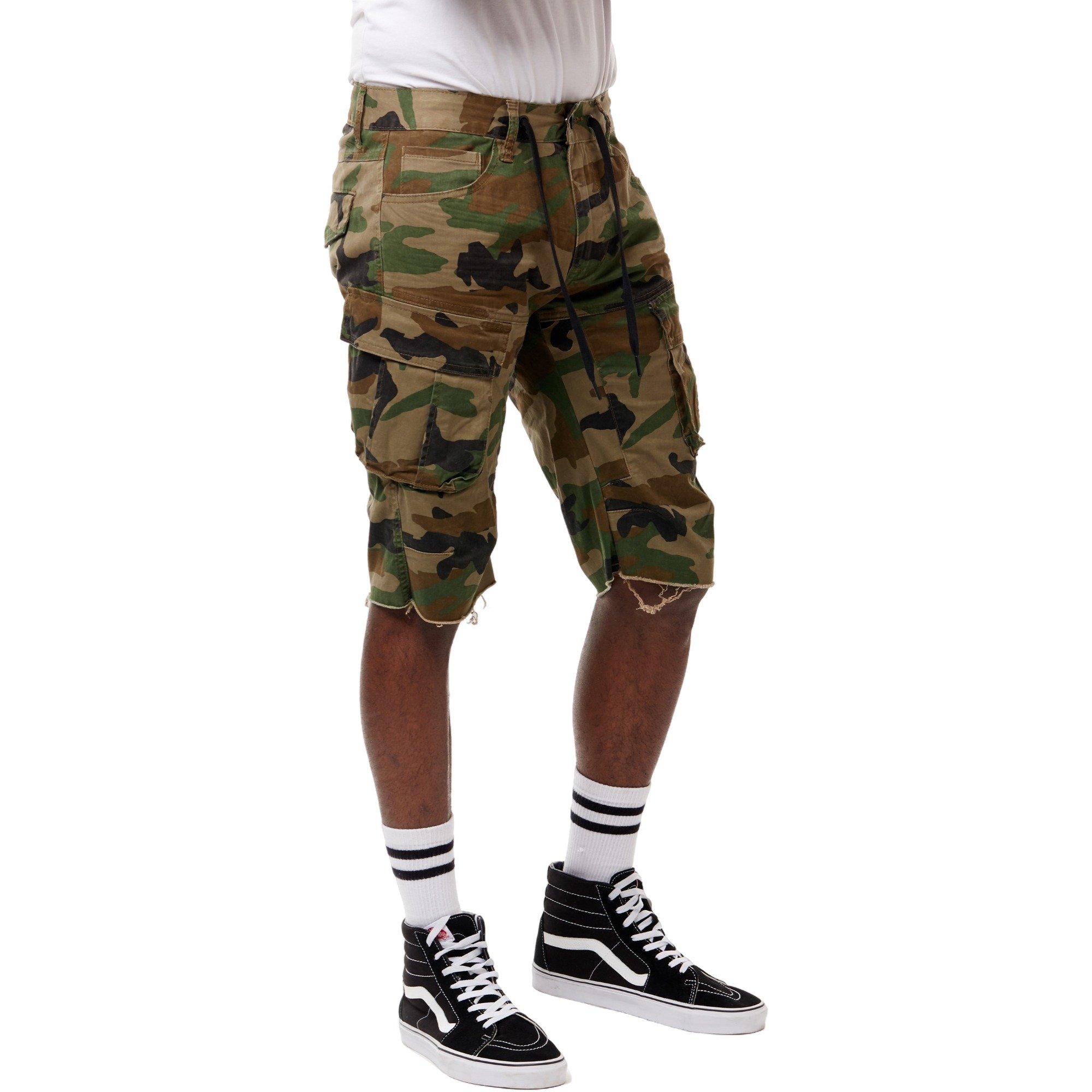Smoke Rise Men's Twill Cargo Shorts-Camo - CAMOUFLAGE Thumbnail View 1