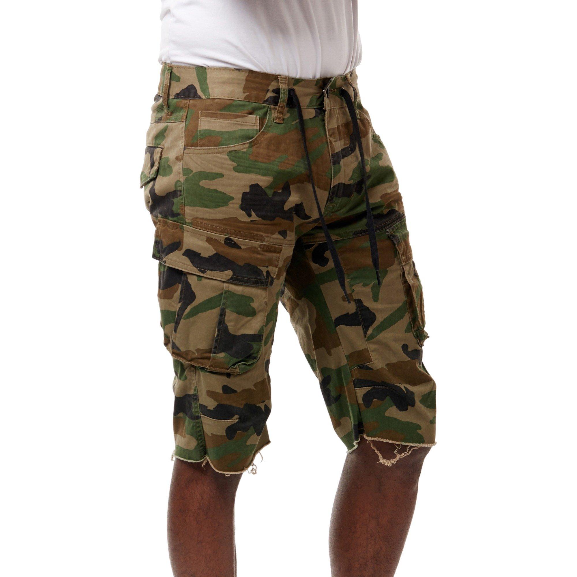 Smoke Rise Men's Twill Cargo Shorts-Camo - CAMOUFLAGE Thumbnail View 3