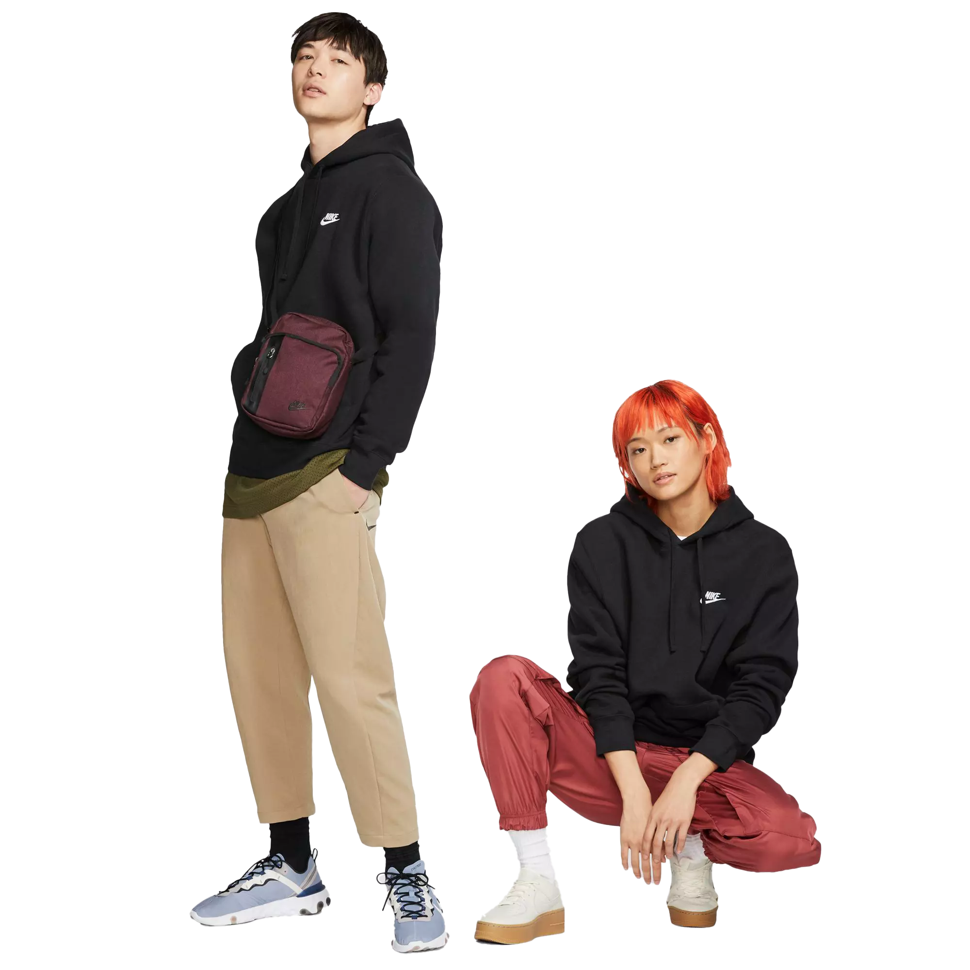 Nike Men's Sportswear Club Fleece "Black" Pullover Hoodie - BLACK