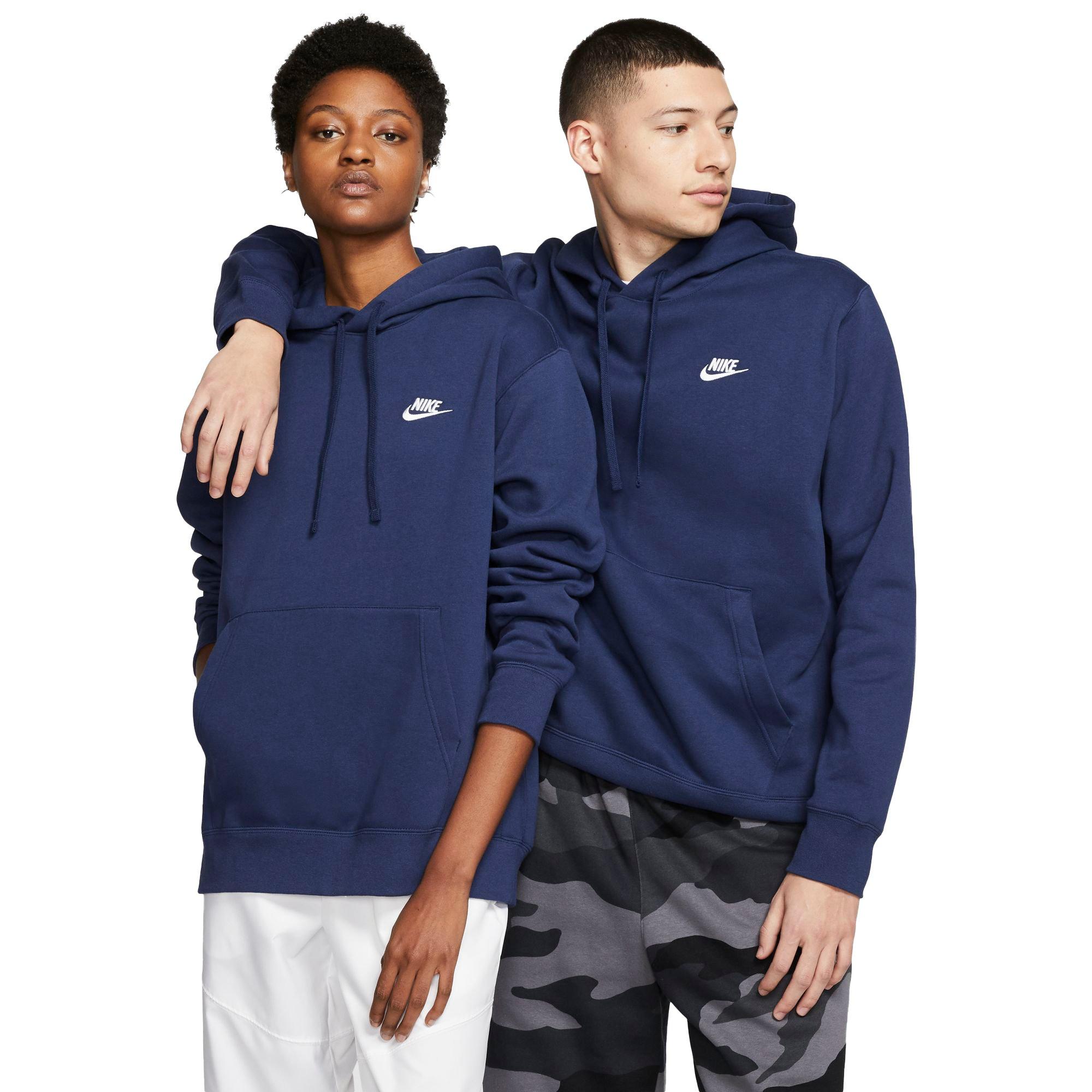 Nike Unisex Navy Sportswear Club Fleece Pullover - NAVY Thumbnail View 1