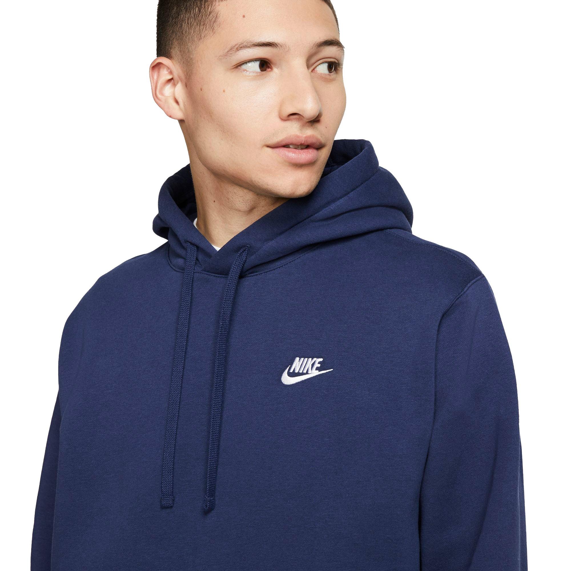 Nike Unisex Navy Sportswear Club Fleece Pullover - NAVY Thumbnail View 3