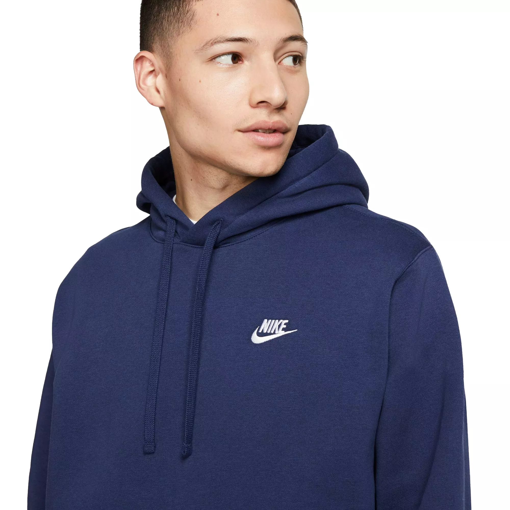 Nike Unisex Navy Sportswear Club Fleece Pullover - NAVY